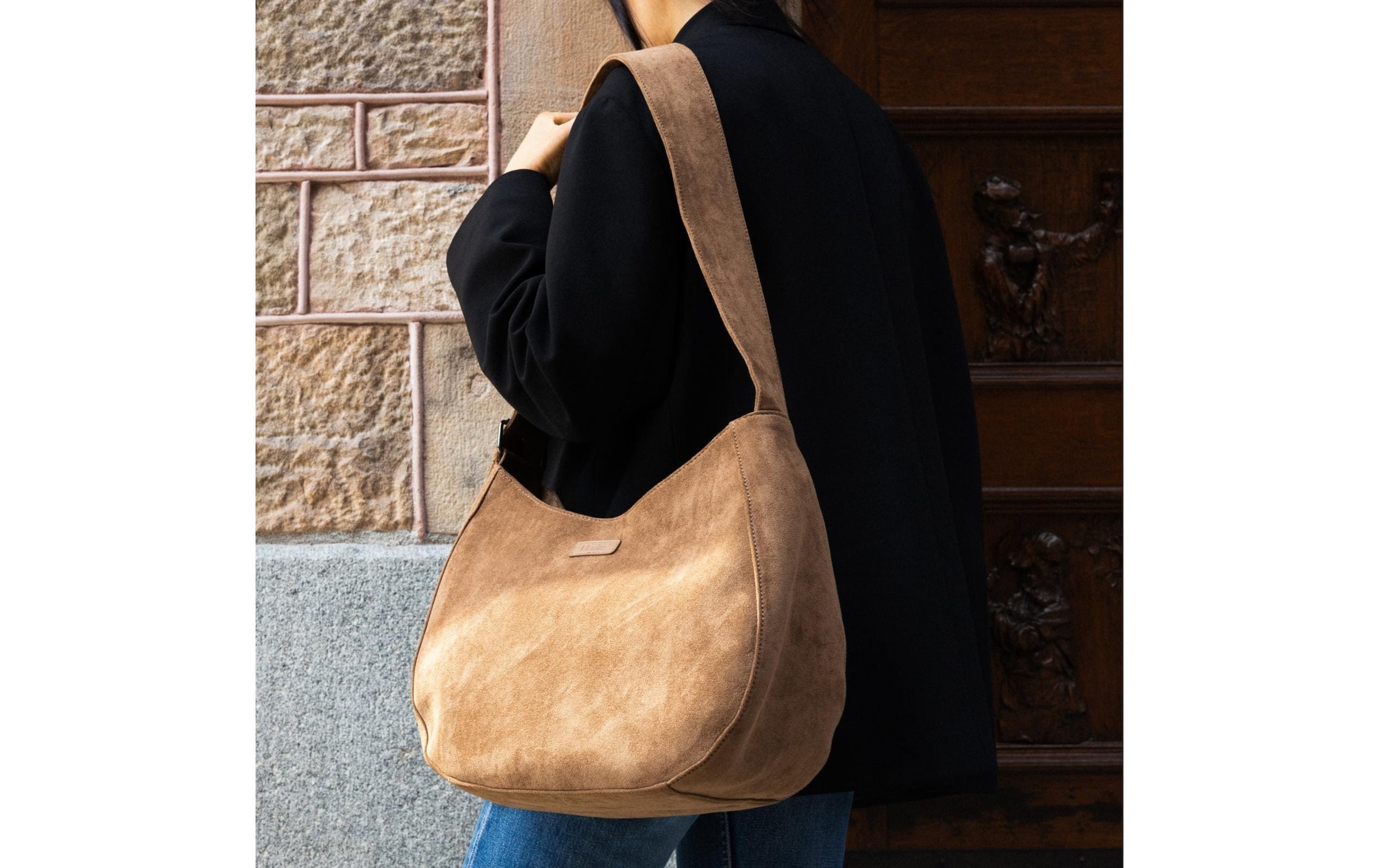   Wickeltasche »ELODIE Moon Bag Caramel Brown«