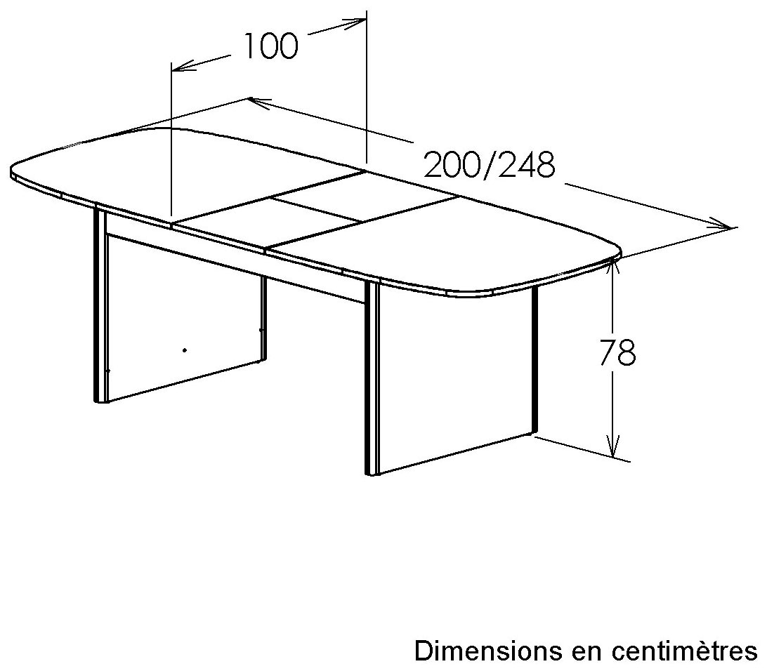 Gami Esstisch »GALEO« Rechteckiger Tisch mit 1 Ausziehplatte