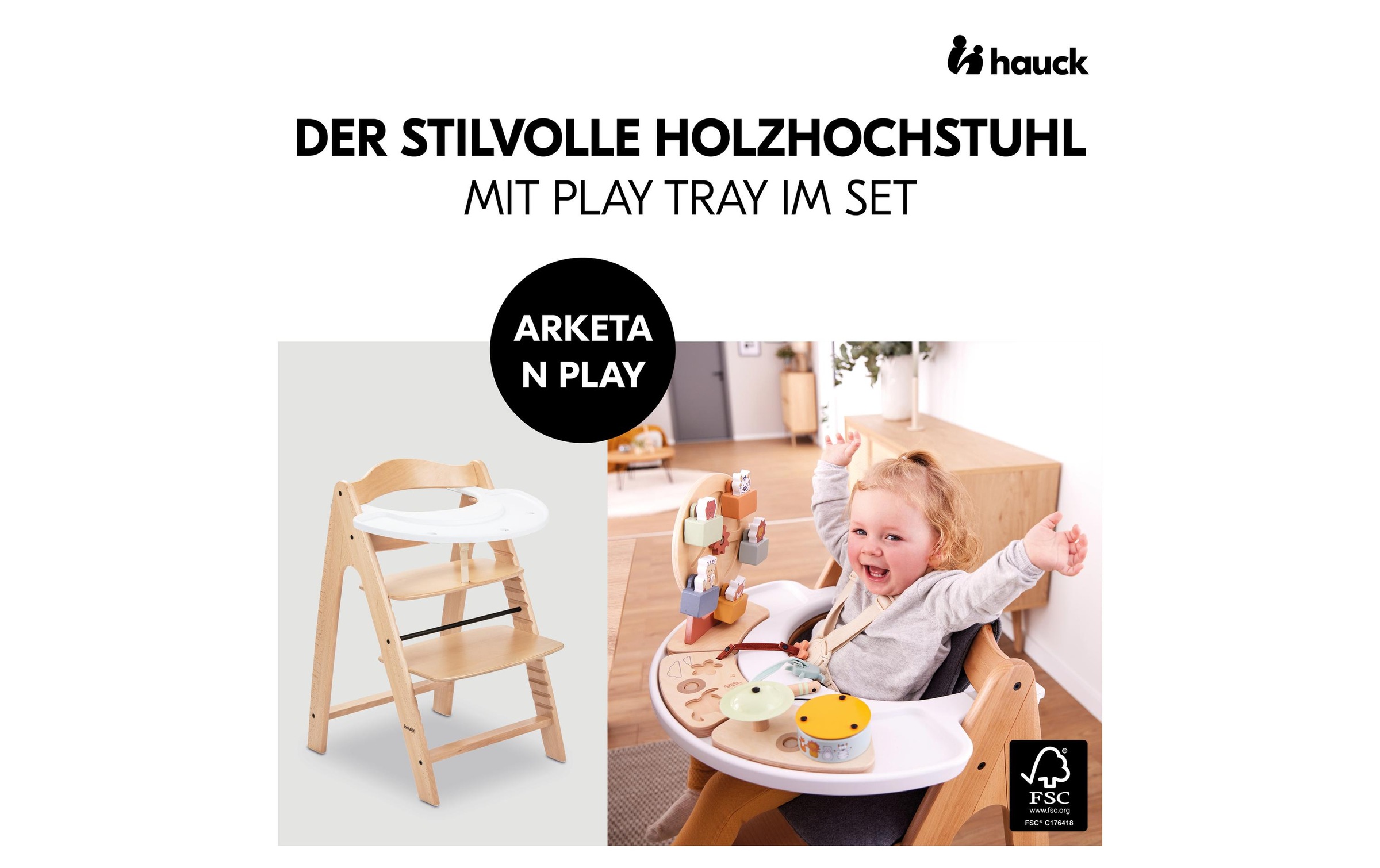 Hauck Hochstuhl "Arketa N Play" ()