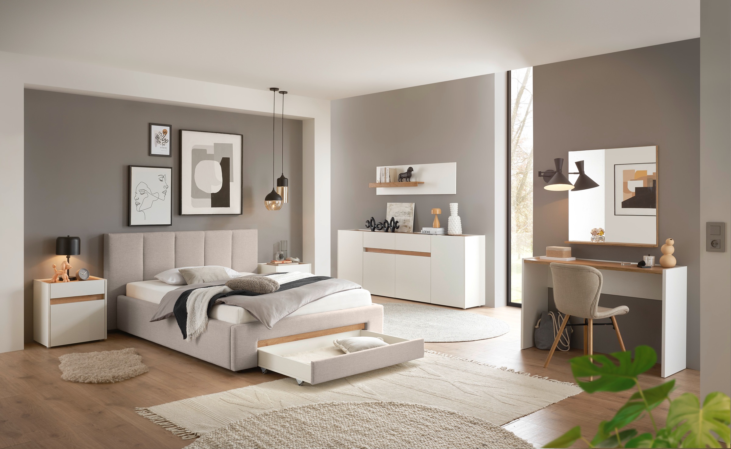 INOSIGN Nachtkommode »CiTY/GiRON, Nachttisch, Nachtschrank, Bestellschrank, Nachtkonsole«, in zwei Farben erhältlich, Stauraumfach und Schublade