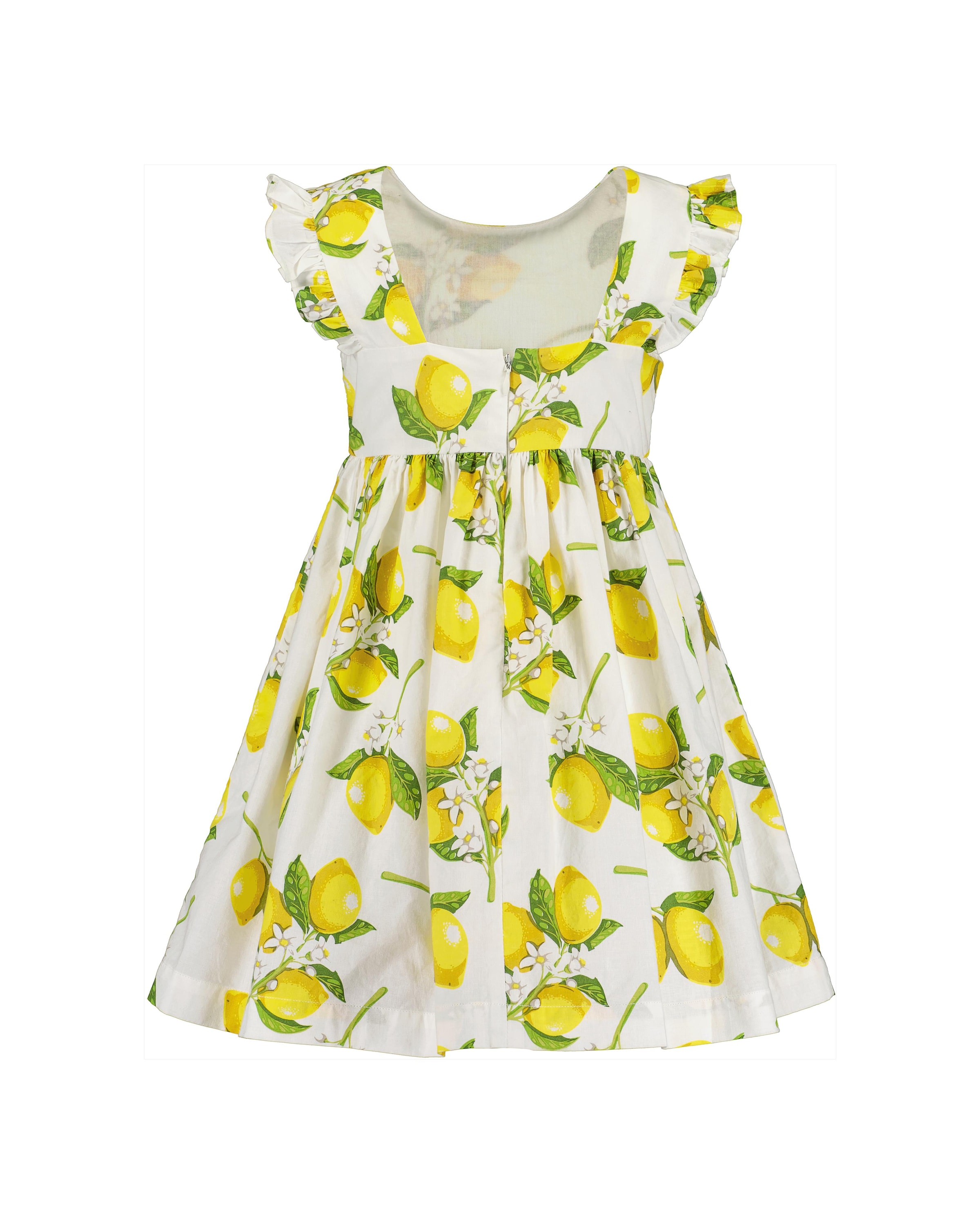 Blue Seven Sommerkleid, mit süssen Flügelärmeln und sommerlichem Alloverdruck