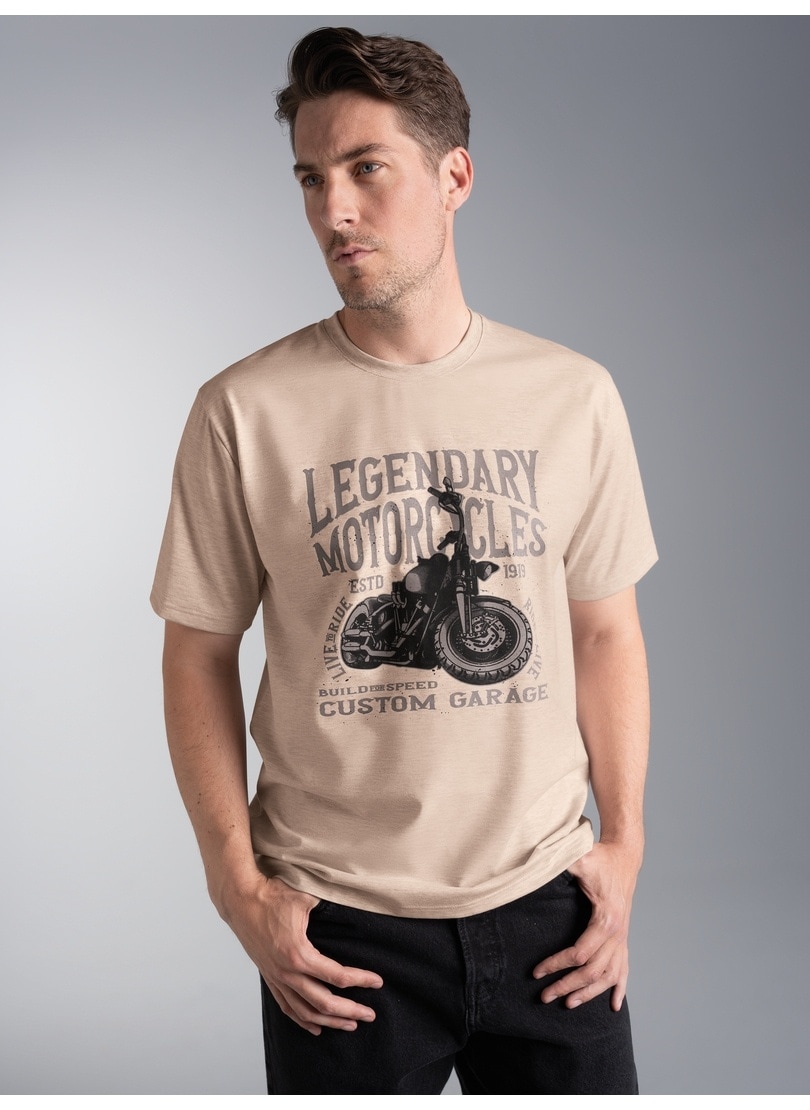 Image of Trigema T-Shirt "TRIGEMA T-Shirt mit Motorrad Print Legendary" 1