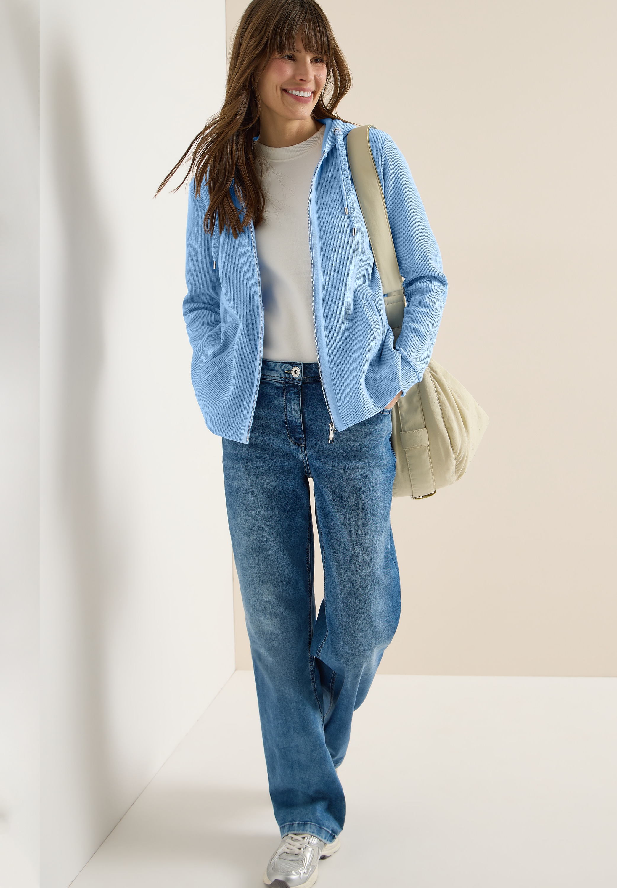 Cecil Kapuzensweatjacke mit Kapuze und Taschen