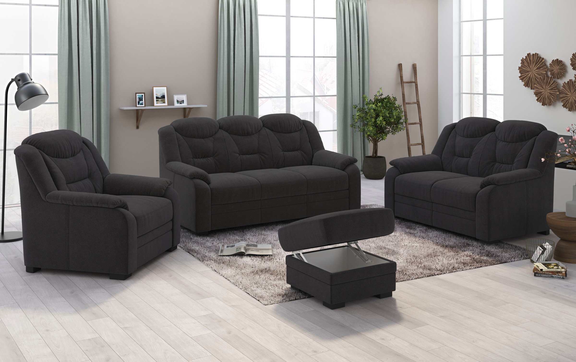 COTTA 3-Sitzer »Marcus«, Sofa mit hoher Rückenlehne