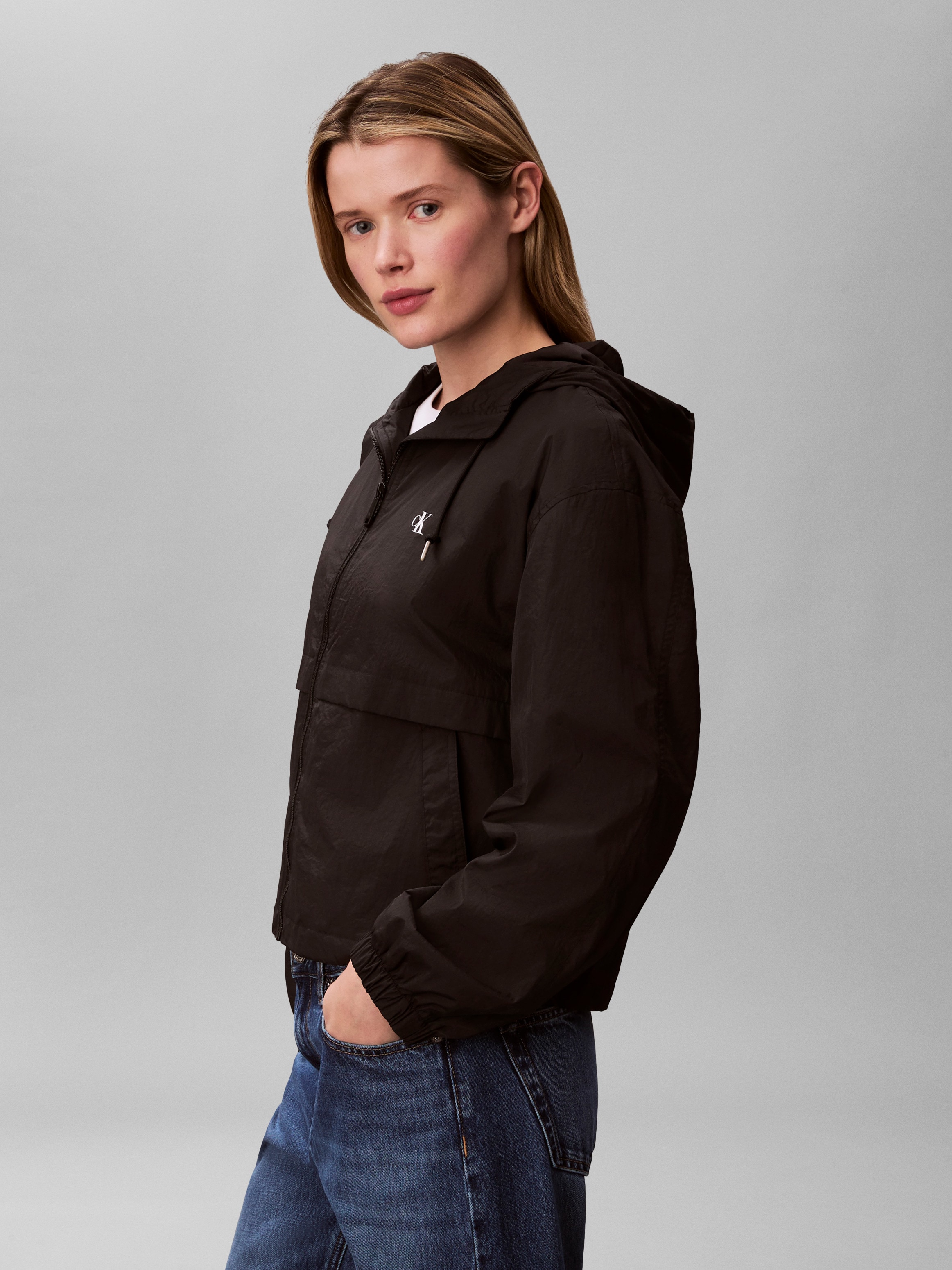 Calvin Klein Jeans Coupe-vent avec capuche coupe régulière avec capuche
