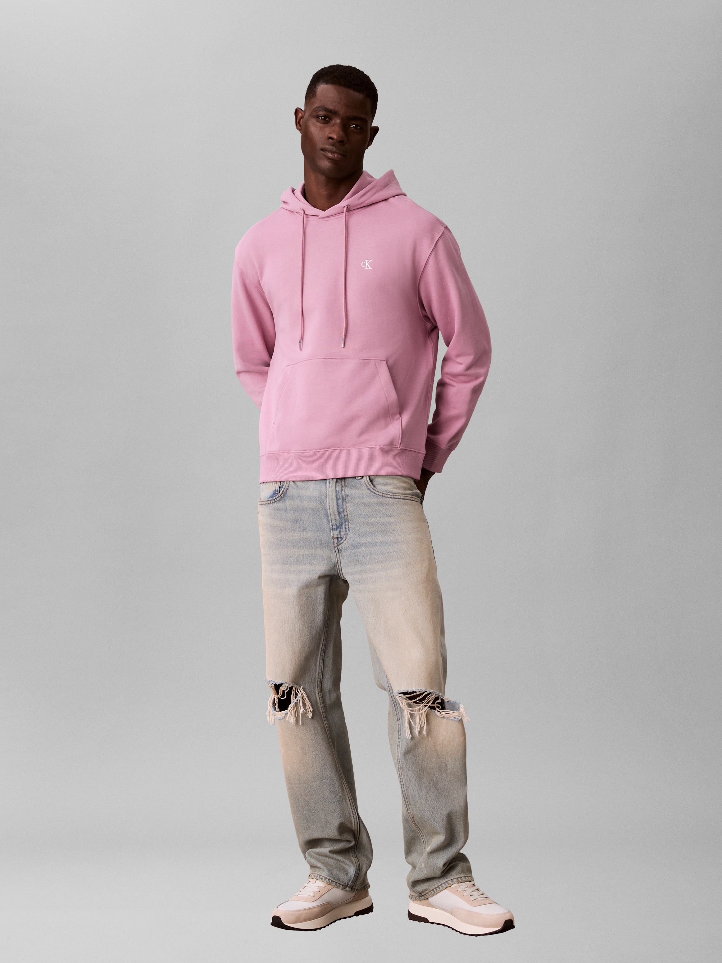 Calvin Klein Jeans Sweat à capuche , Coupe régulière avec col rond

