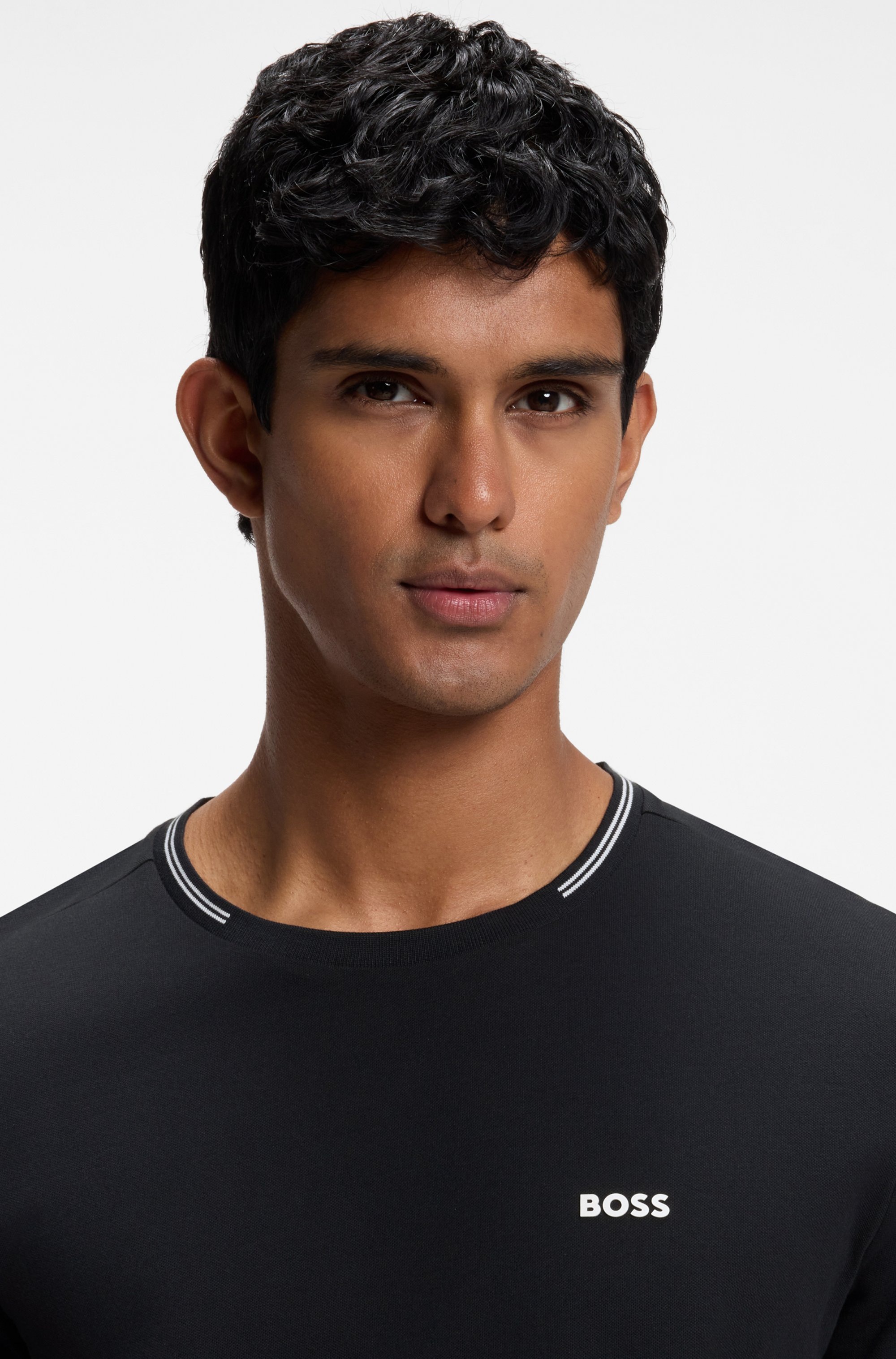 BOSS GREEN T-shirt »Taul« aus softem Stretch-Baumwoll-Piqué, Regular Fit, Kühlend