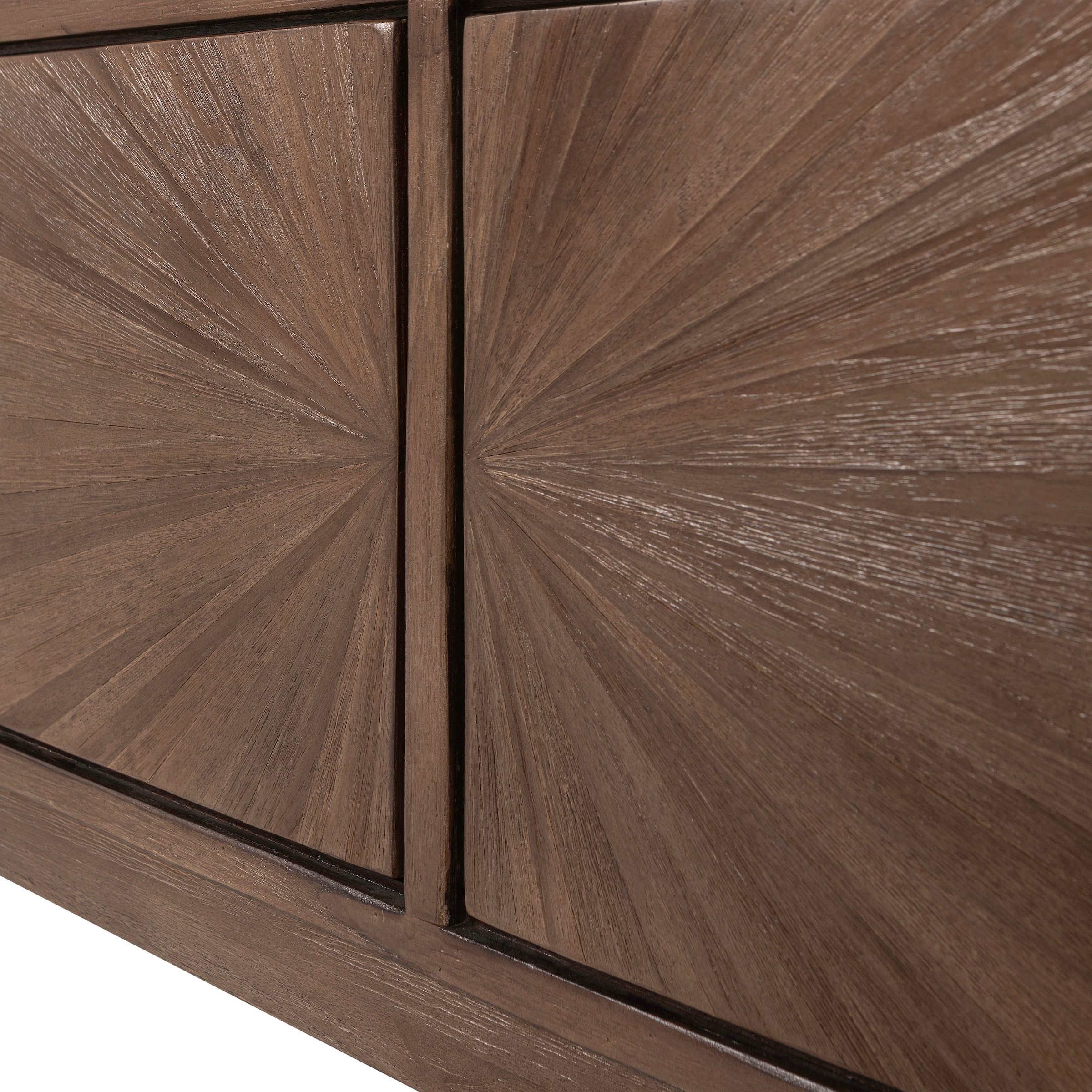 WOOOD Table basse »Sun mit 4 Türen und recyceltem Teakholz« Teck recyclé, bois dur tropical à grain droit