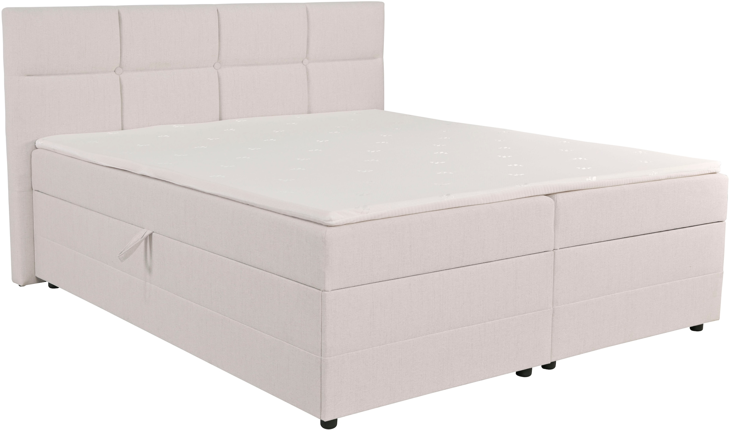 GOODproduct Boxbett »Fillmore inkl. Bettkasten, Liegefläche 180x200 cm, in Boxspring-Optik« inkl. Topper, erhältlich in verschiedenen Farben
