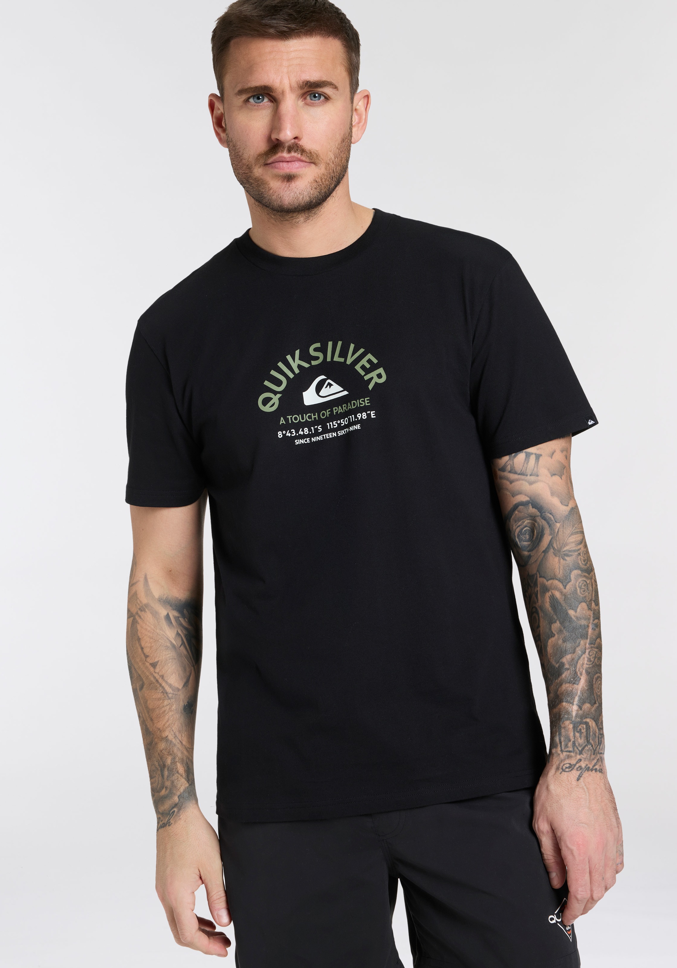 Quiksilver T-Shirt »BEST PLACE SHORT SLEEVE TEE PACK YM«, (Packung, 2 tlg., 2er-Pack)