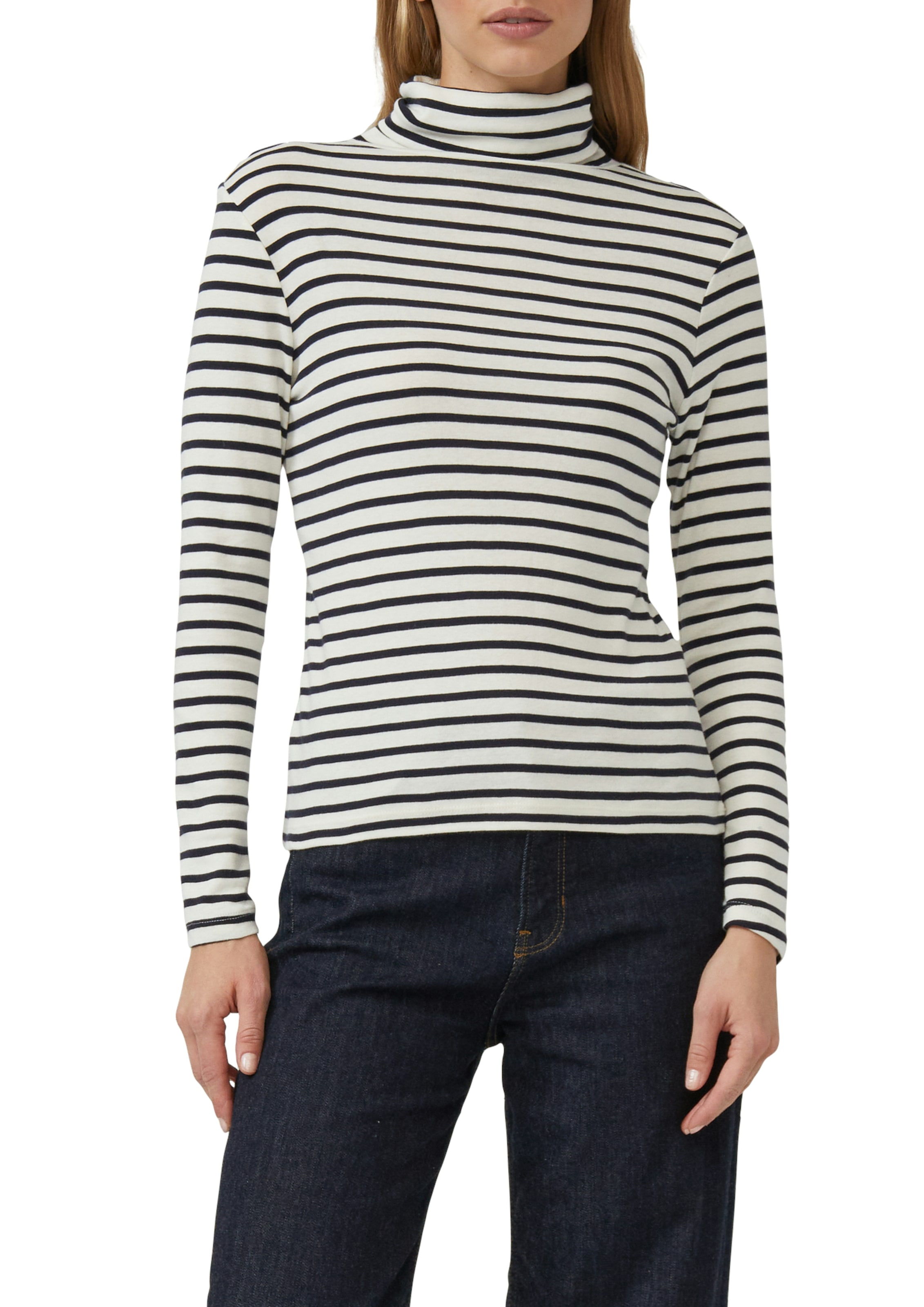 Image of s.Oliver Rollkragenshirt mit Streifen Muster