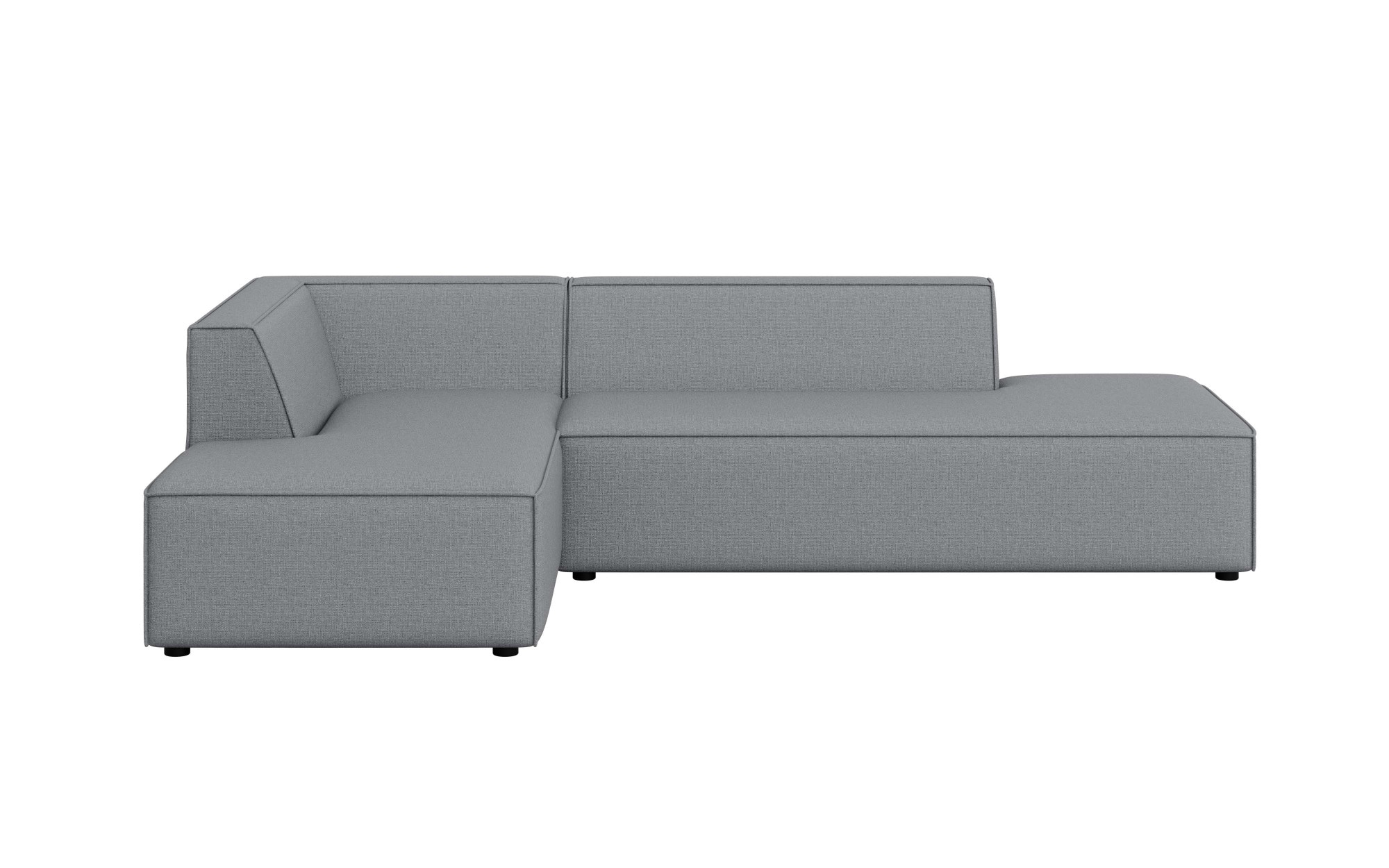 GOODproduct Ecksofa »Ecksofa Cavan mit Ottomane links oder rechts bestellbar« L-Form mit Wellenunterfederung, Masse B/T/H: 270/180/72 cm
