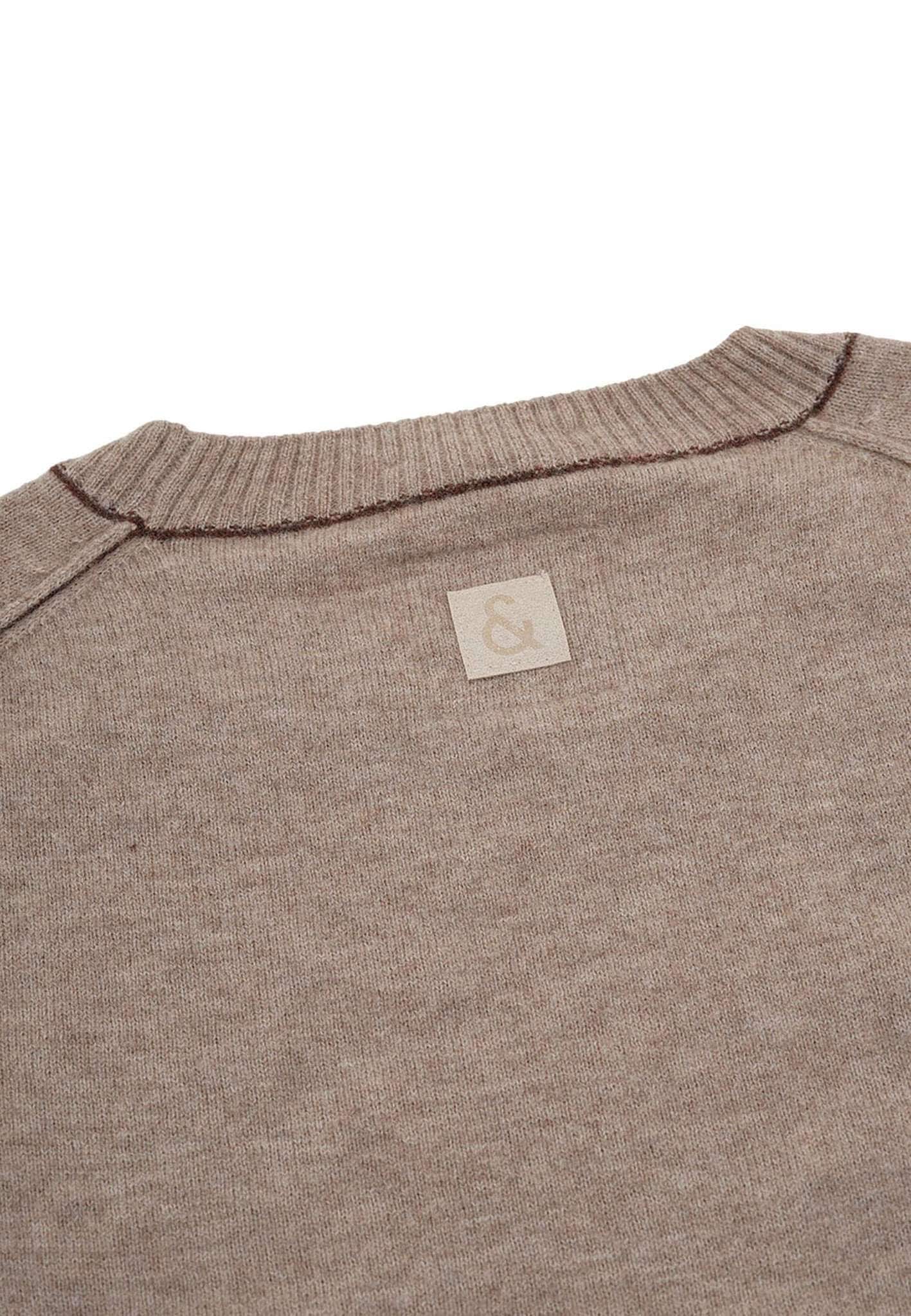 colours & sons Strickpullover »colours & sons Pullover Roundneck-Merino Blend«