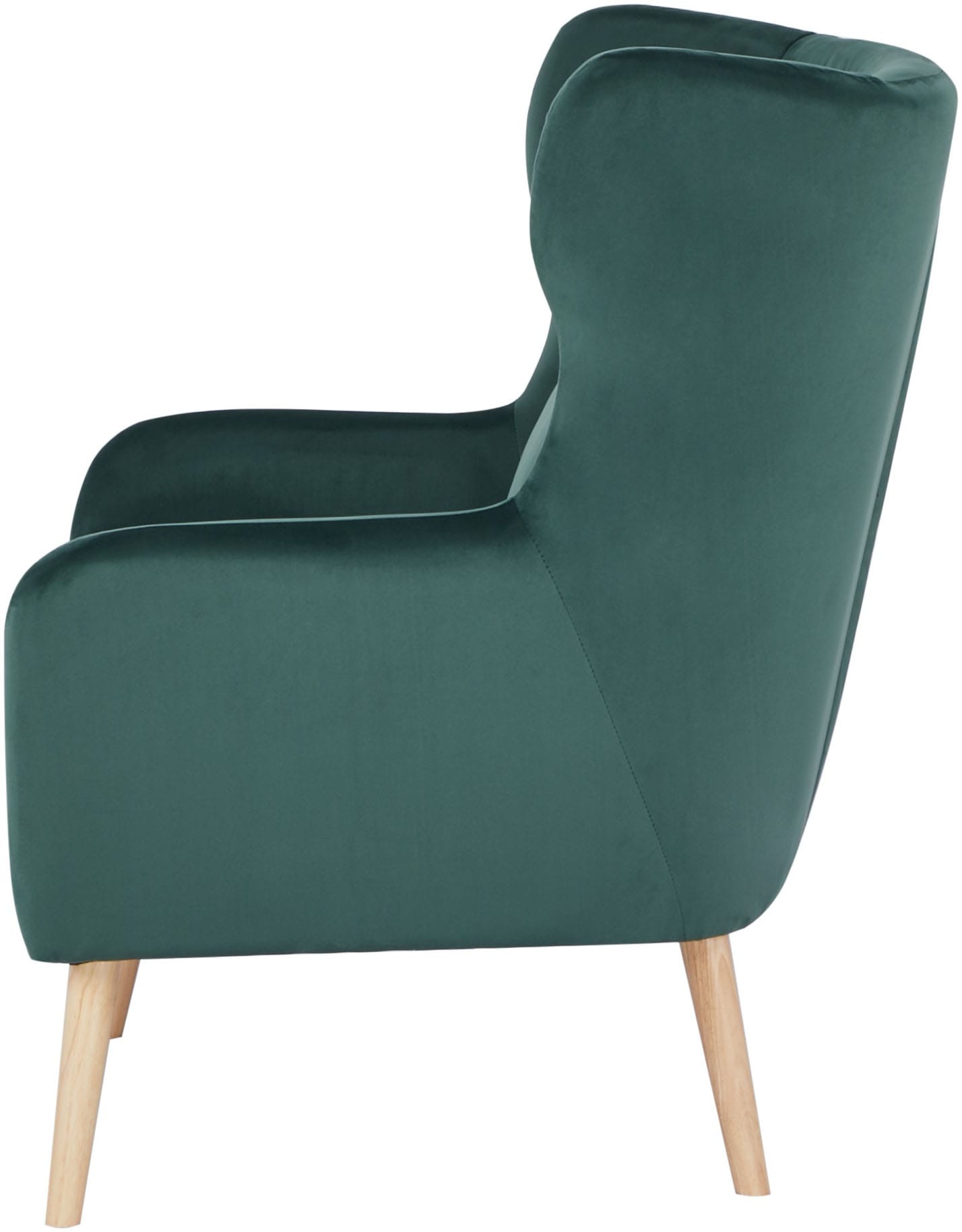 Home affaire Ohrensessel »Yamuna«, mit Sitzpolsterung, Gestell und Füsse aus Massivholz, Sitzhöhe 47 cm