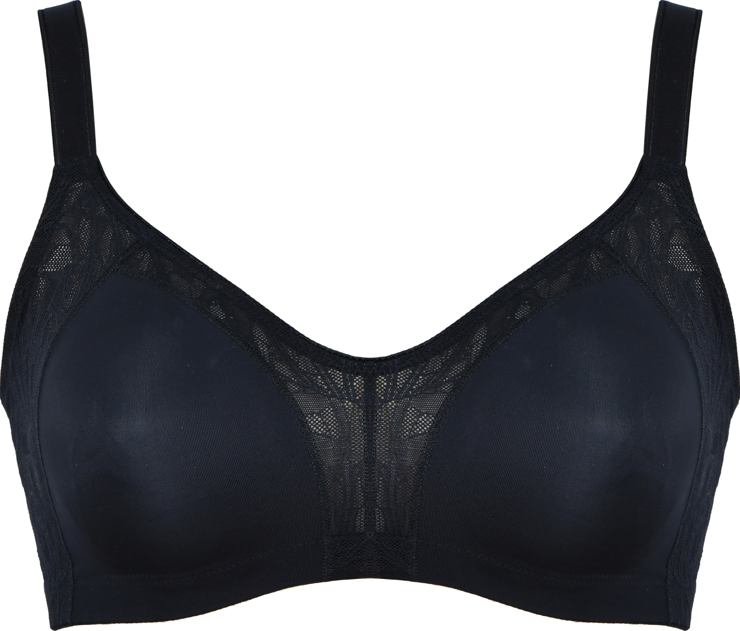 Image of Naturana Minimizer-BH "Minimizer" 1 Shaping-Effekt, breite Träger, feminin, ohne Bügel, mit Spitze, bequem