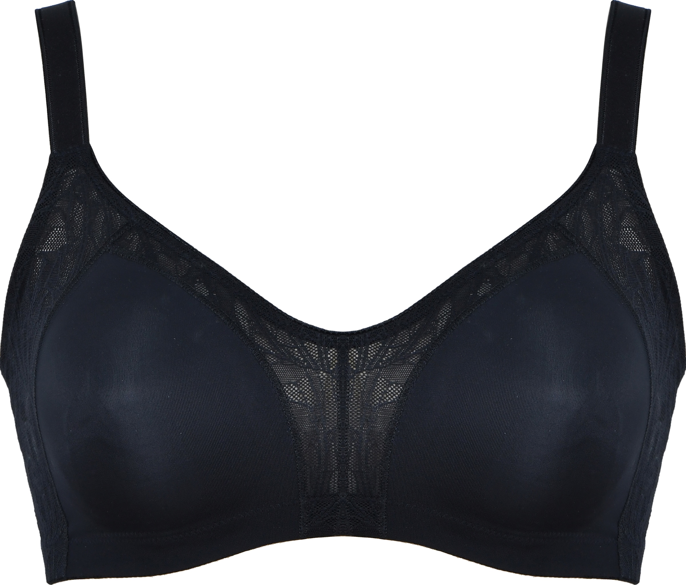 Image of Naturana Minimizer-BH "Minimizer" 1 Stk. Shaping-Effekt, breite Träger, feminin, ohne Bügel, mit Spitze, bequem