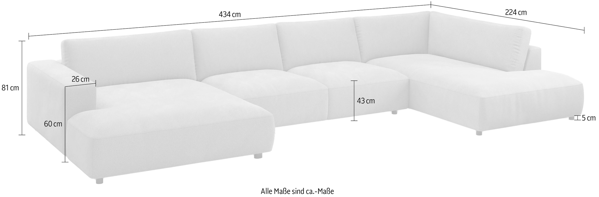 Musterring Paysage de salon »MR LUCIA, das ultimative Raumwunder von Musterring« Surface gigantesque, coussins de chambre haut de gamme & confort de luxe