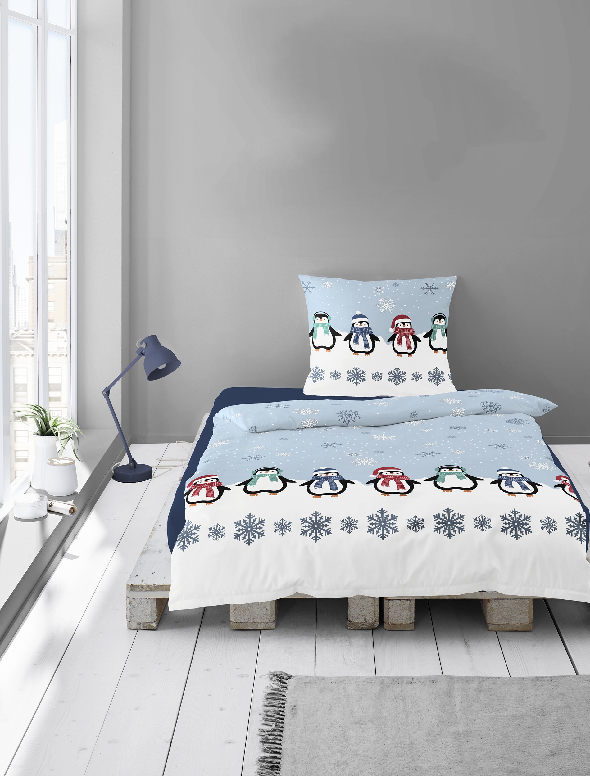 BIERBAUM Bettwäsche »4115« 2 Stk. tlg. Biber, 100 % Baumwolle, pflegeleicht, kuschelig weich