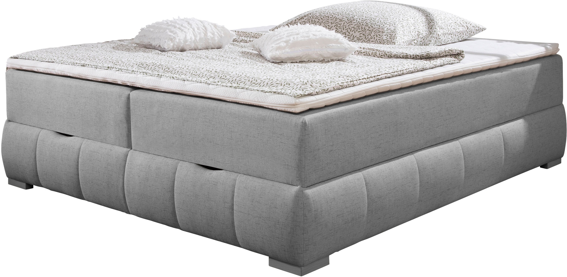Guido Maria Kretschmer Home&Living Boxbett »Wehma«, ohne Kopfteil, inklusive Topper und Bettkasten