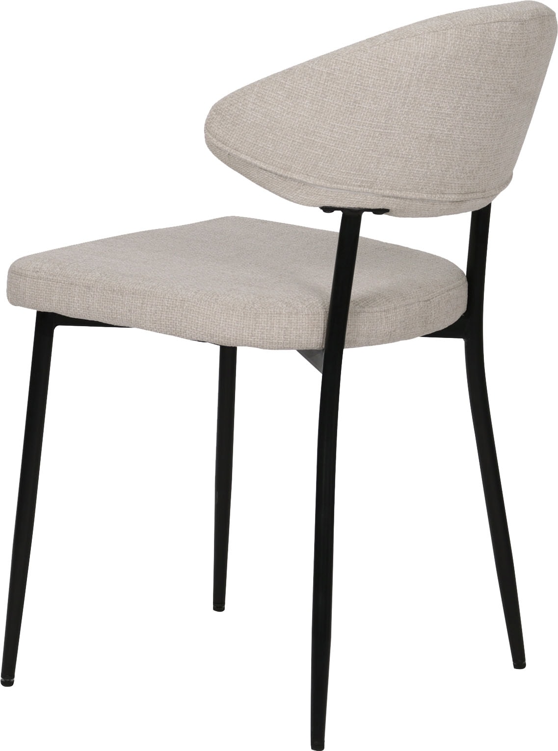 SIT 4-Fussstuhl »Odessa 2er-Set Polsterstühle mit Strukturstoff & Metallgestell« (Set) 2 Stk.Öko-Tex Strukturstoff & ergonomisch gerundete Rückenlehne