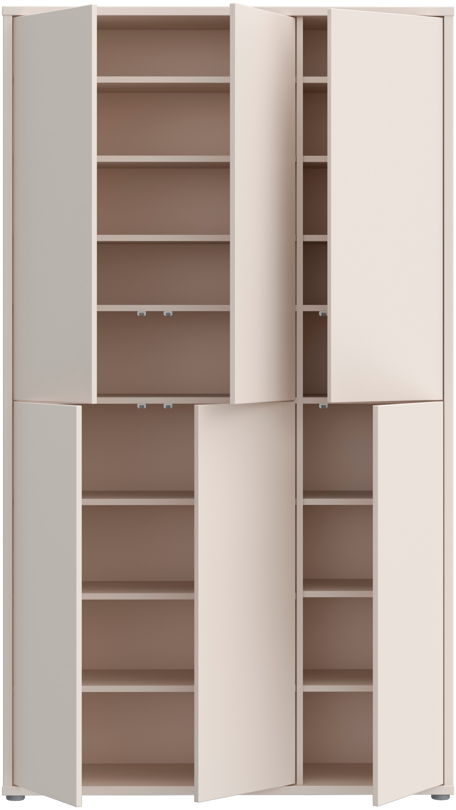 FORTE Armoire à chaussures »Alice Springs, Schuhschrank, B/H/T 109,2/191,9/34,9 cm, 36 Paar Schuhe« L/H/P 109,2/191,9/34,9 cm,  Armoire de rangement, armoire polyvalente, (L/H 109cm x 192cm), avec 16 étagères