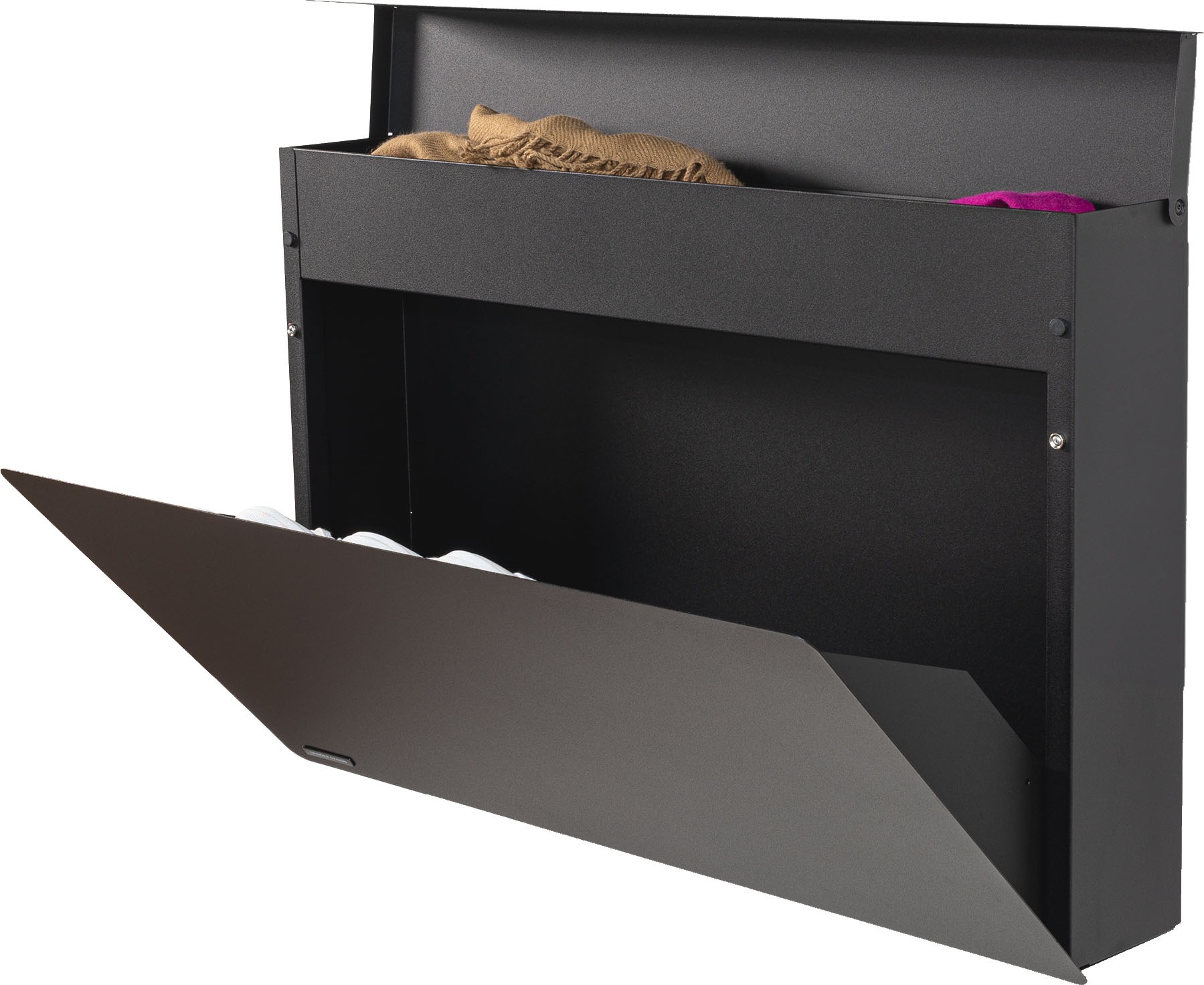 Spinder Design Armoire à chaussures »LUIGI« armoire à chaussures en acier avec compartiment