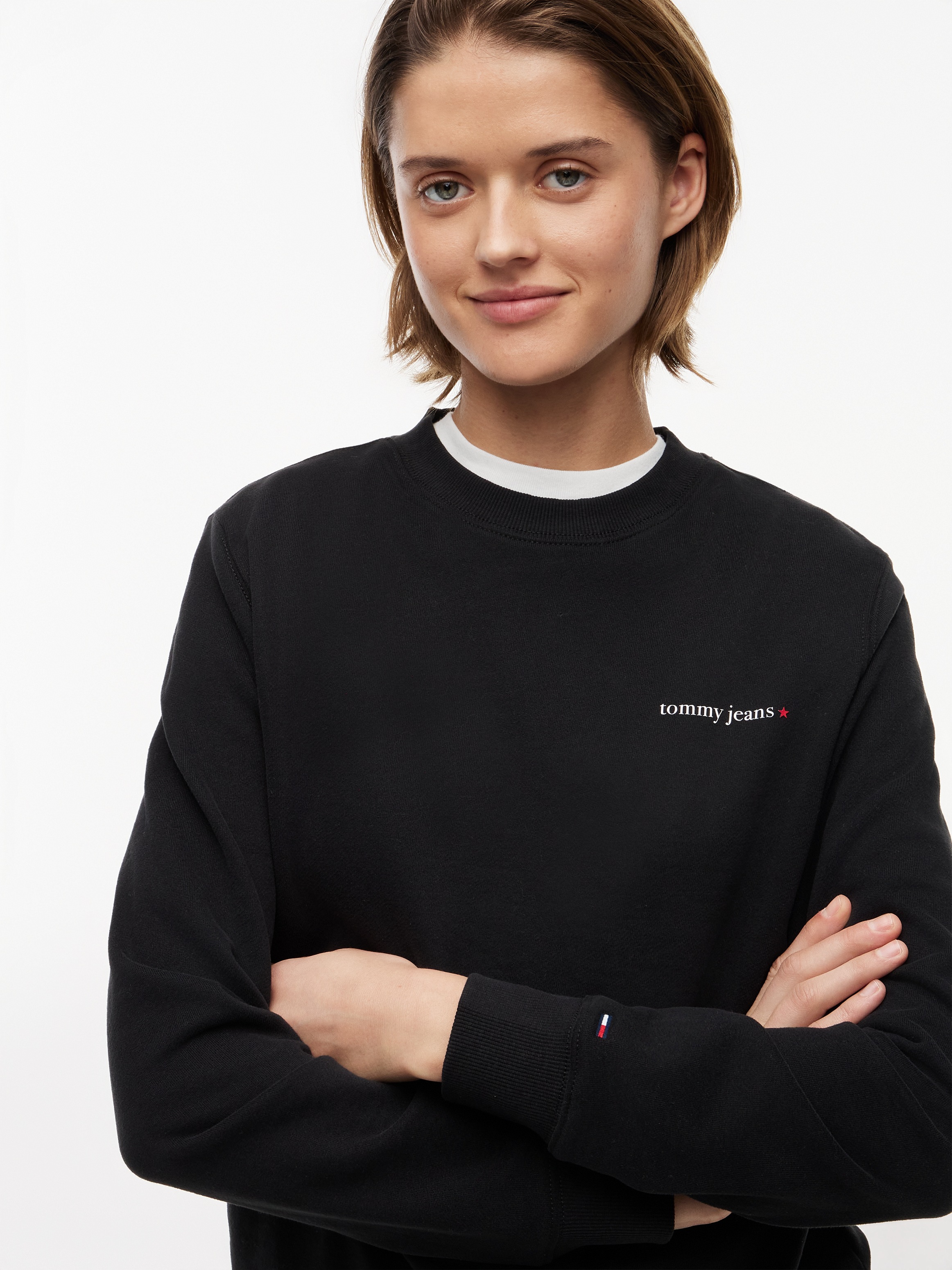 Tommy Jeans Sweat-shirt »TJW REG ESS LOGO 1 CREW EXT«, Coton, impression logo
