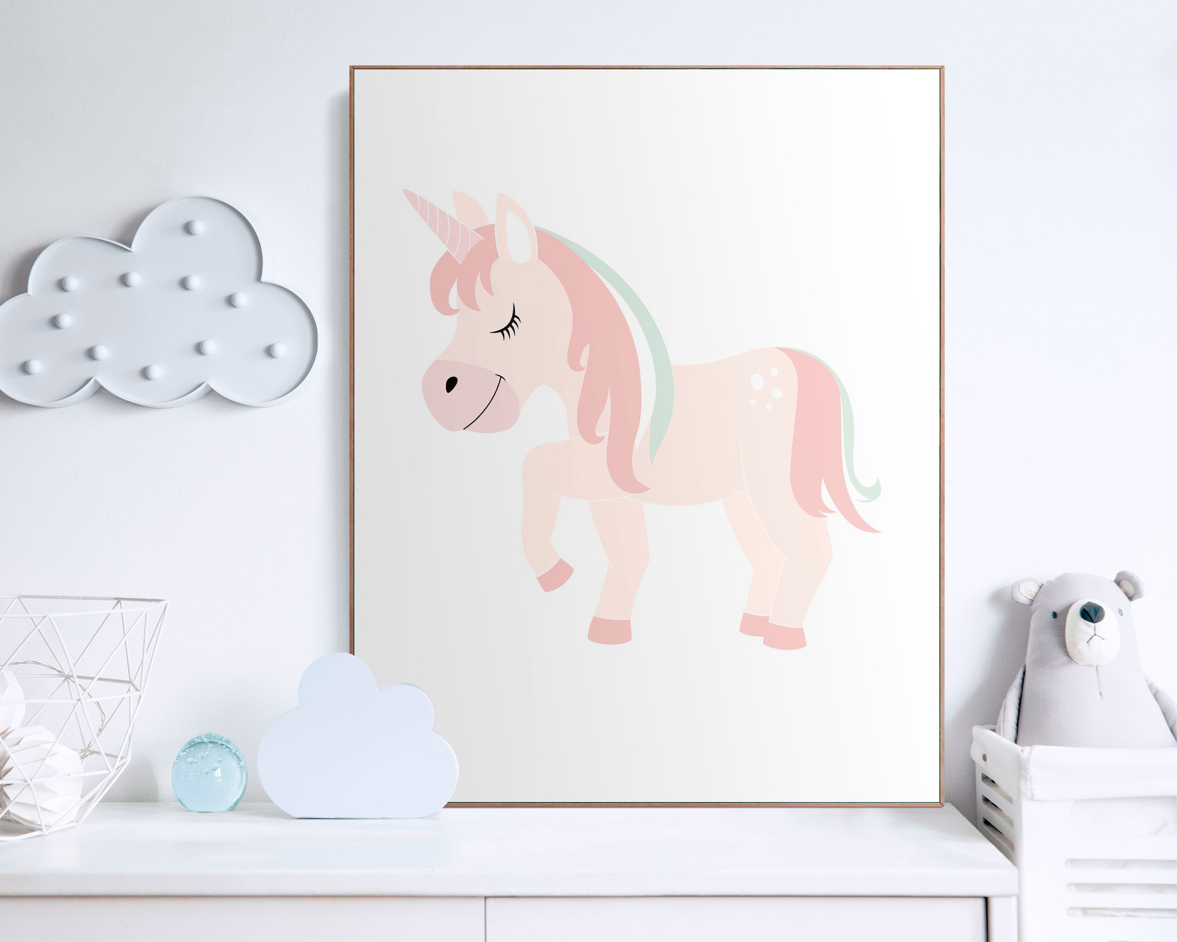 Rahmen »Pink (1 St.) Unicorn«, mit günstig Bild Reinders! kaufen