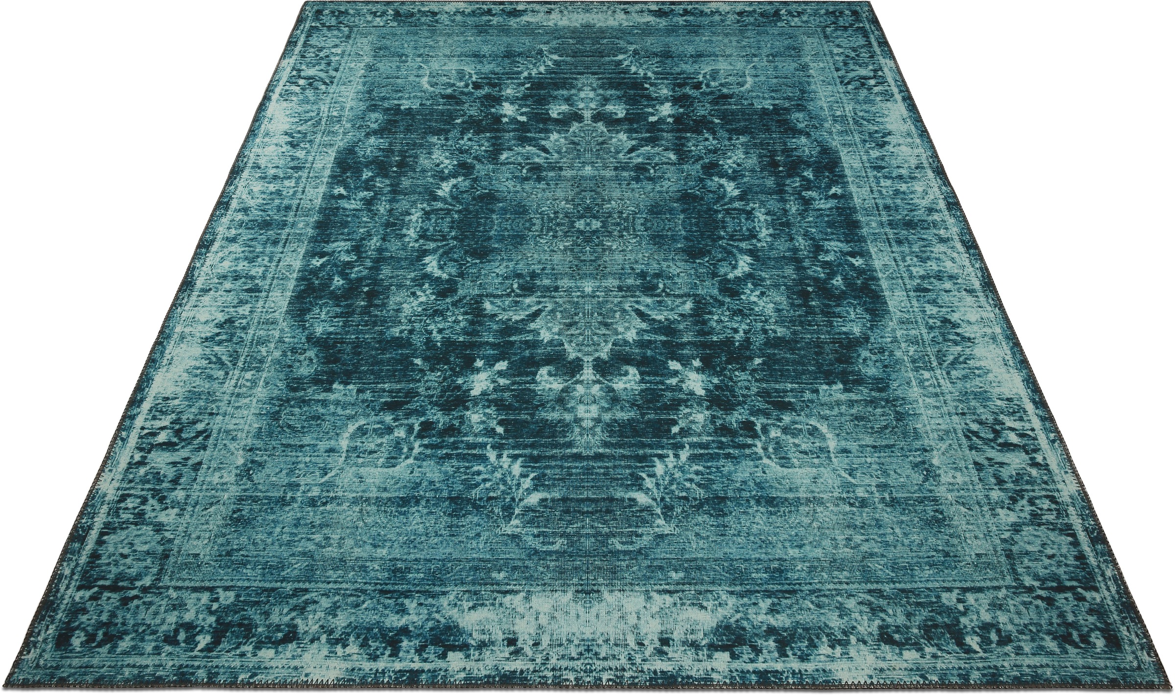 Image of Home affaire Teppich »Jamila«, rechteckig, 6 mm Höhe, Orient Optik, Vintage Design, mit Bordüre, Rutschhemmende Rückenbeschichtung, Robust, Pflegeleicht, idealer Teppich für Wohnzimmer, Schlafzimmer, Arbeitszimmer bei Ackermann Versand Schweiz