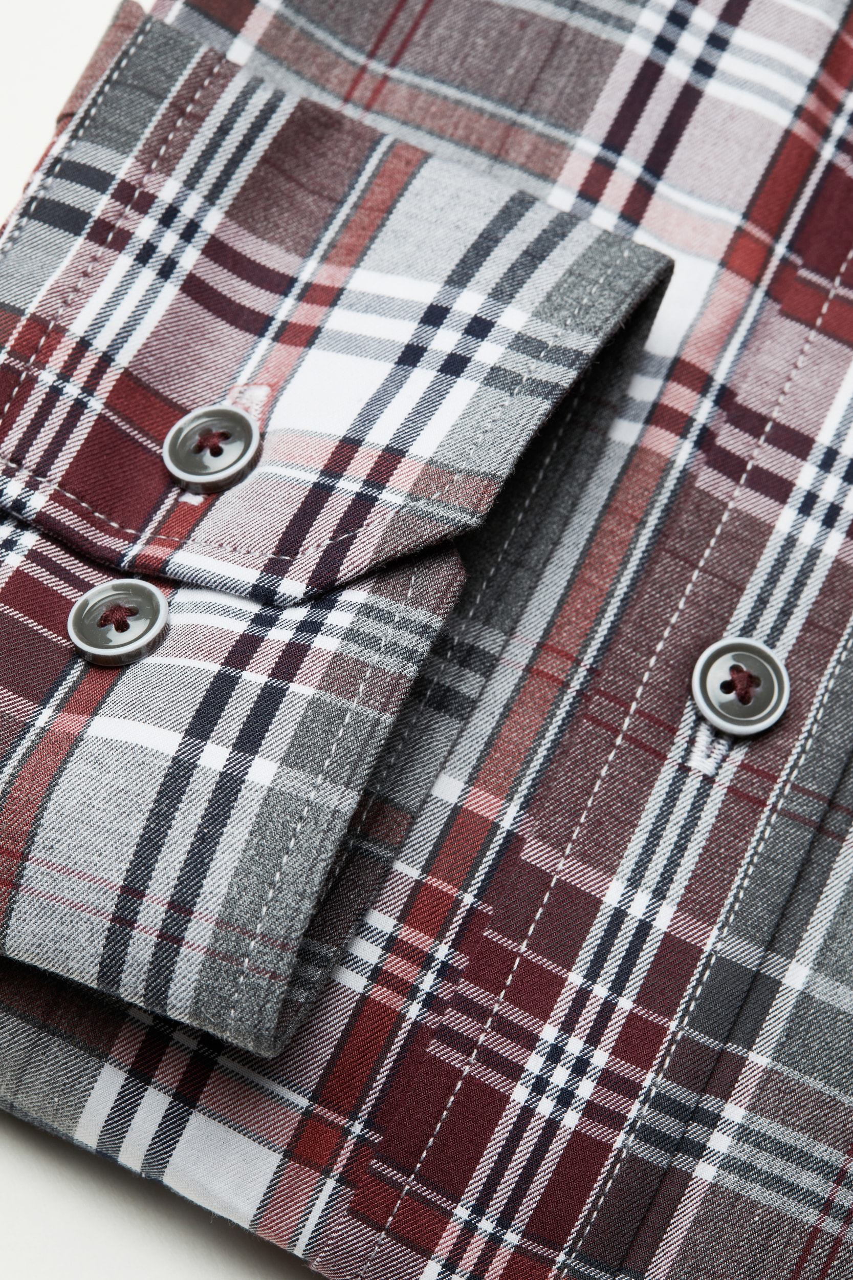 bugatti Chemise à manches longues mit Karomuster