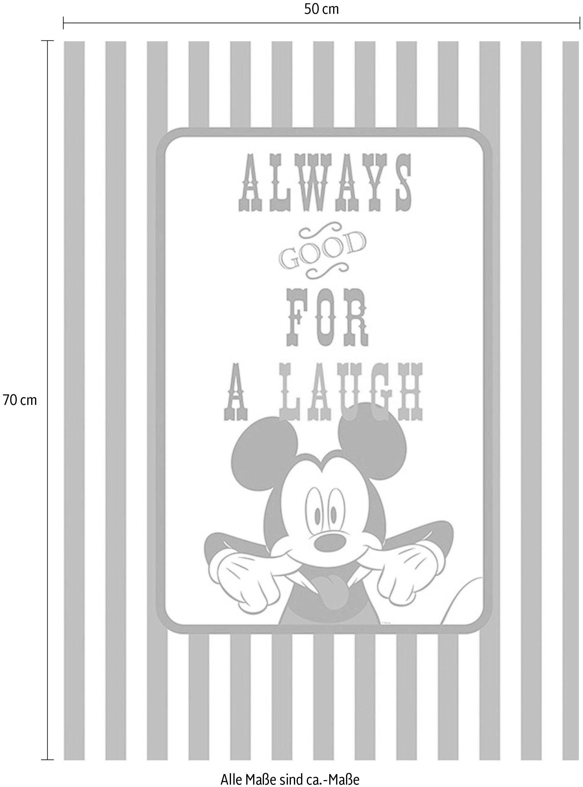 Komar Bild »Mickey Mouse Laugh« Disney 1 Stk. tlg. Wandbild zur Dekoration im Kinderzimmer - ohne Rahmen