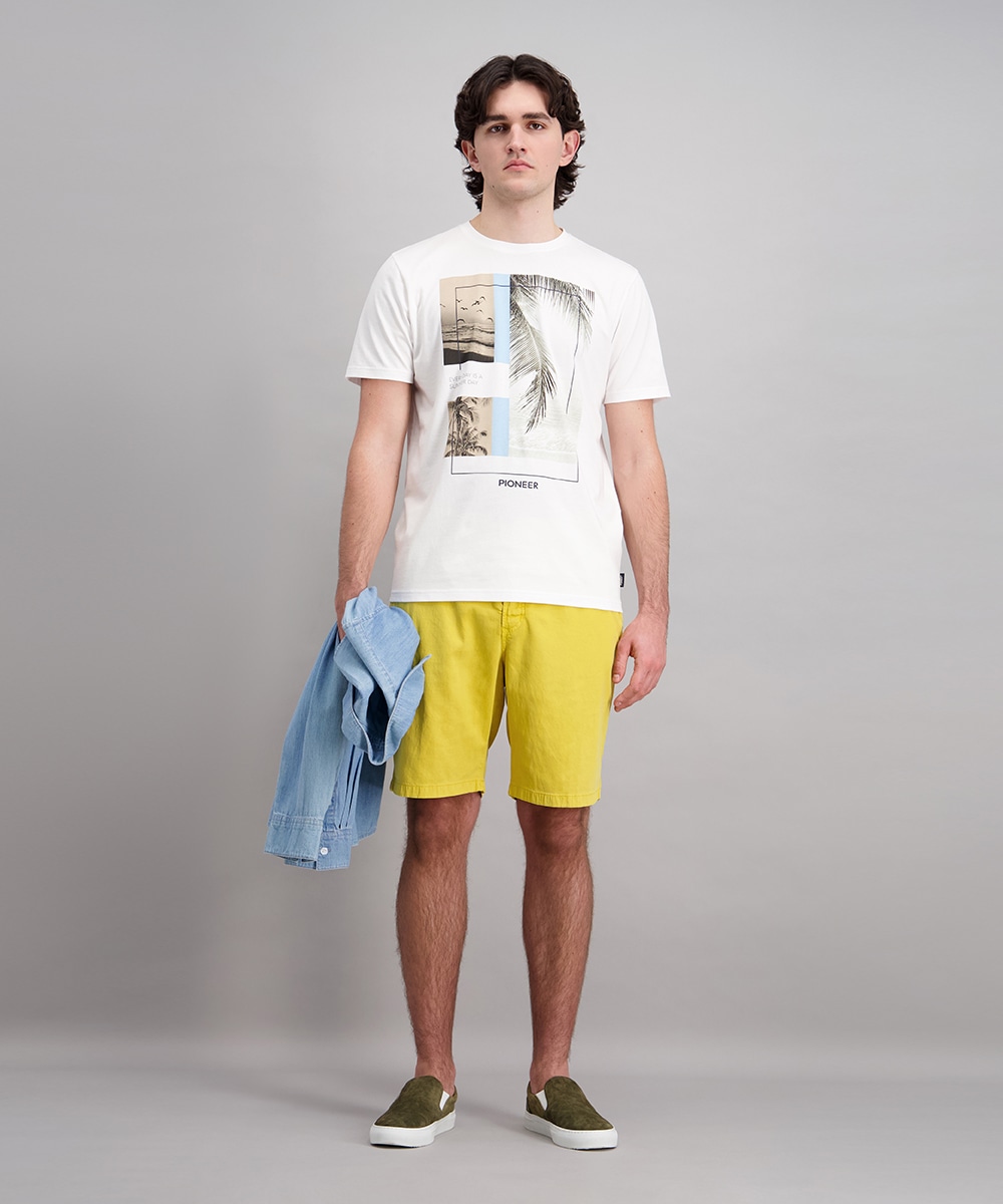 Pioneer Authentic Jeans T-shirt »RH T-Shirt front Print« avec impression