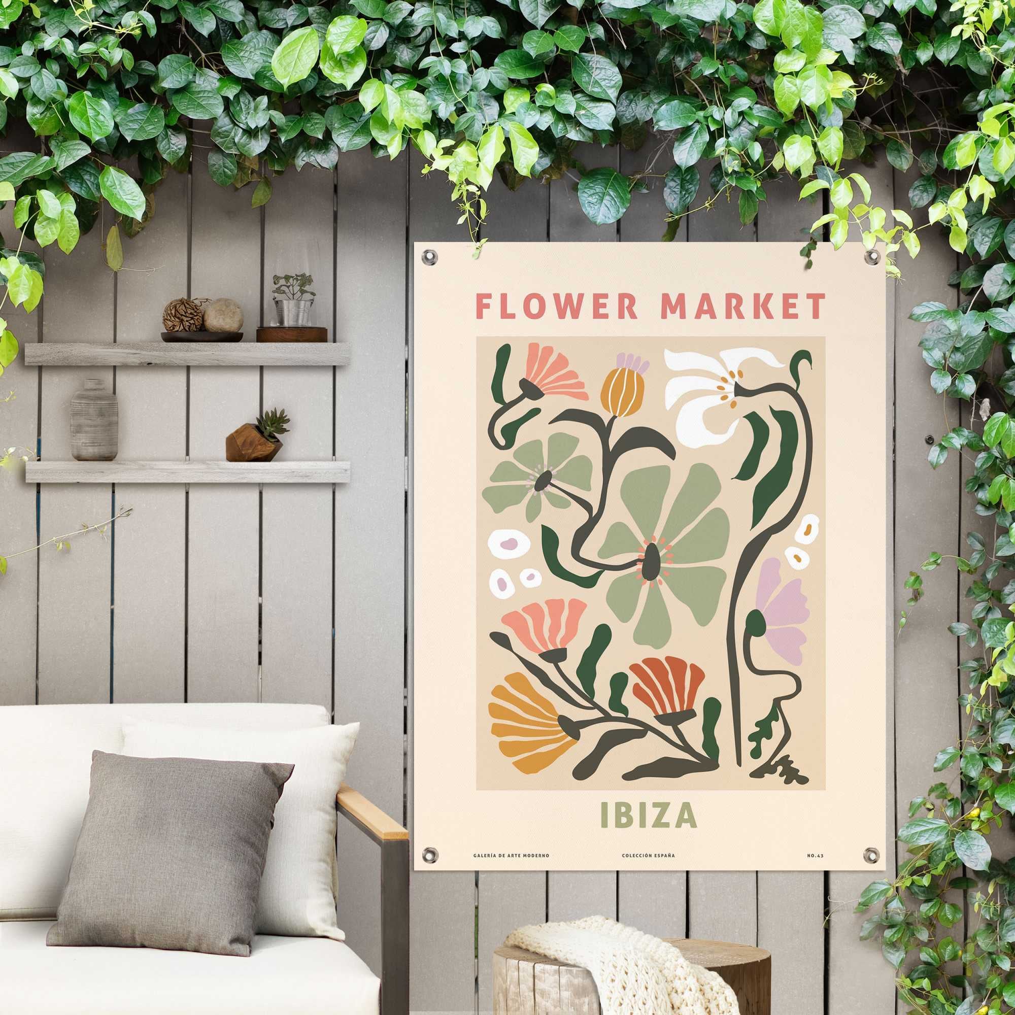Reinders! Poster »Flower Market« Outdoor für Garten oder Balkon