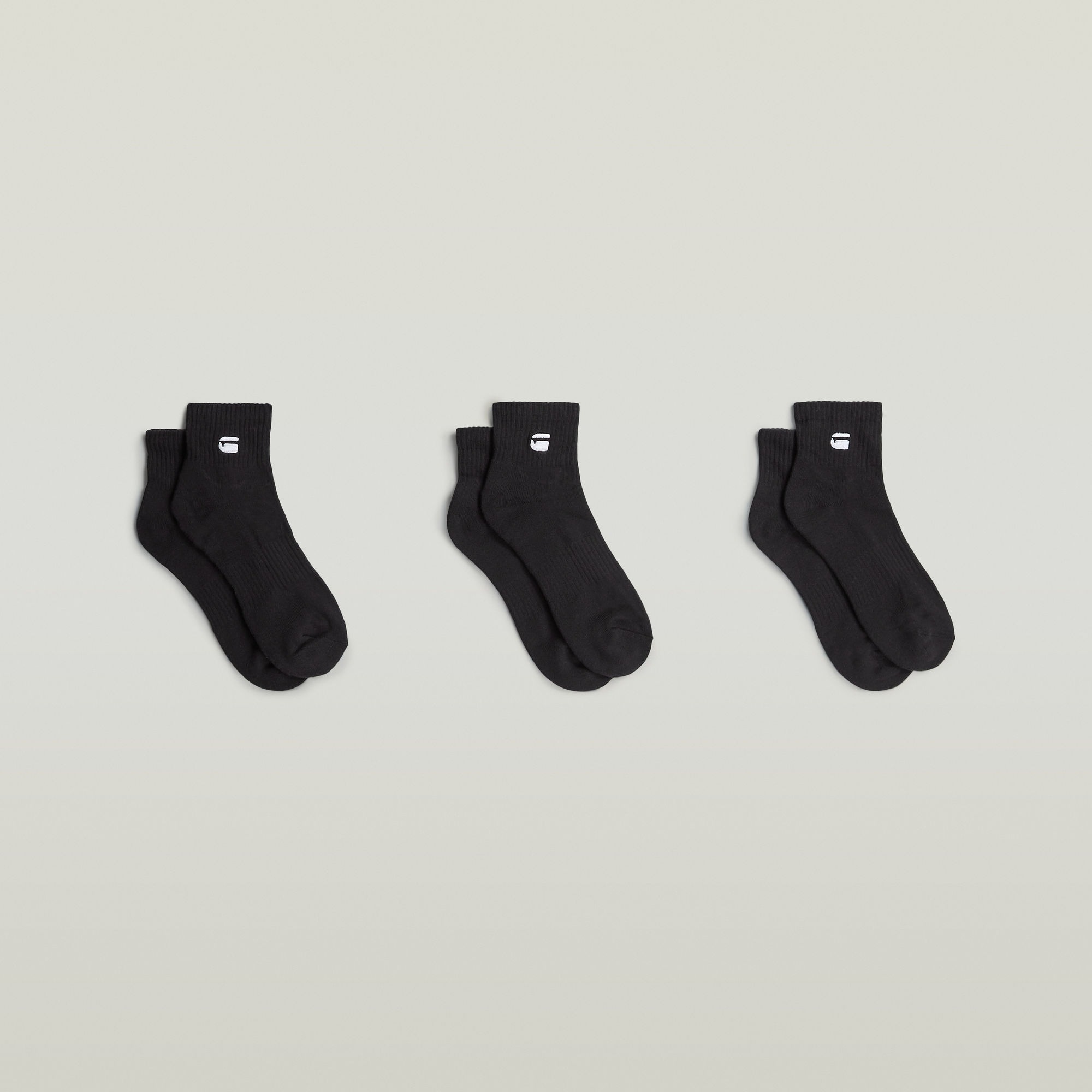 G-STAR Chaussettes courtes »WICK, 3 PACK ANKLE SPORTS SOCKS« Paquet, 3 Couple tlg. avec broderie du logo