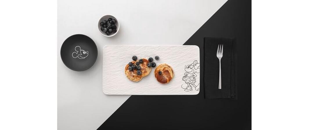Villeroy & Boch Servierplatte »Manufacture Rock Blanc Mickey Mouse«