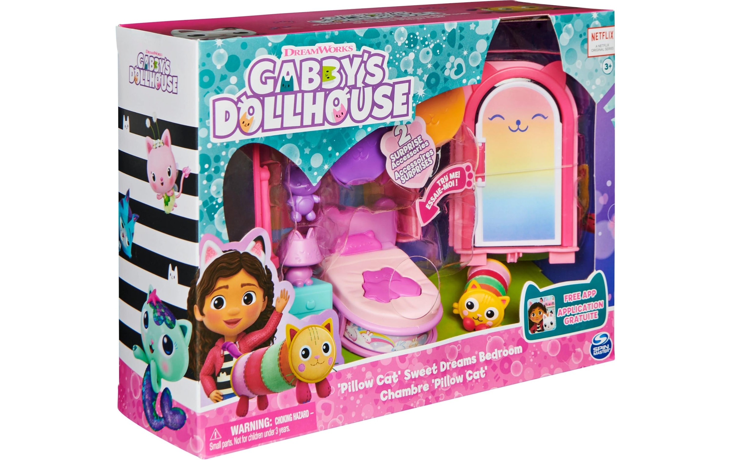 Spielwelt »Spinmaster Gabby's Dollhouse Pillows Schlafzimmer Deluxe Rooms«