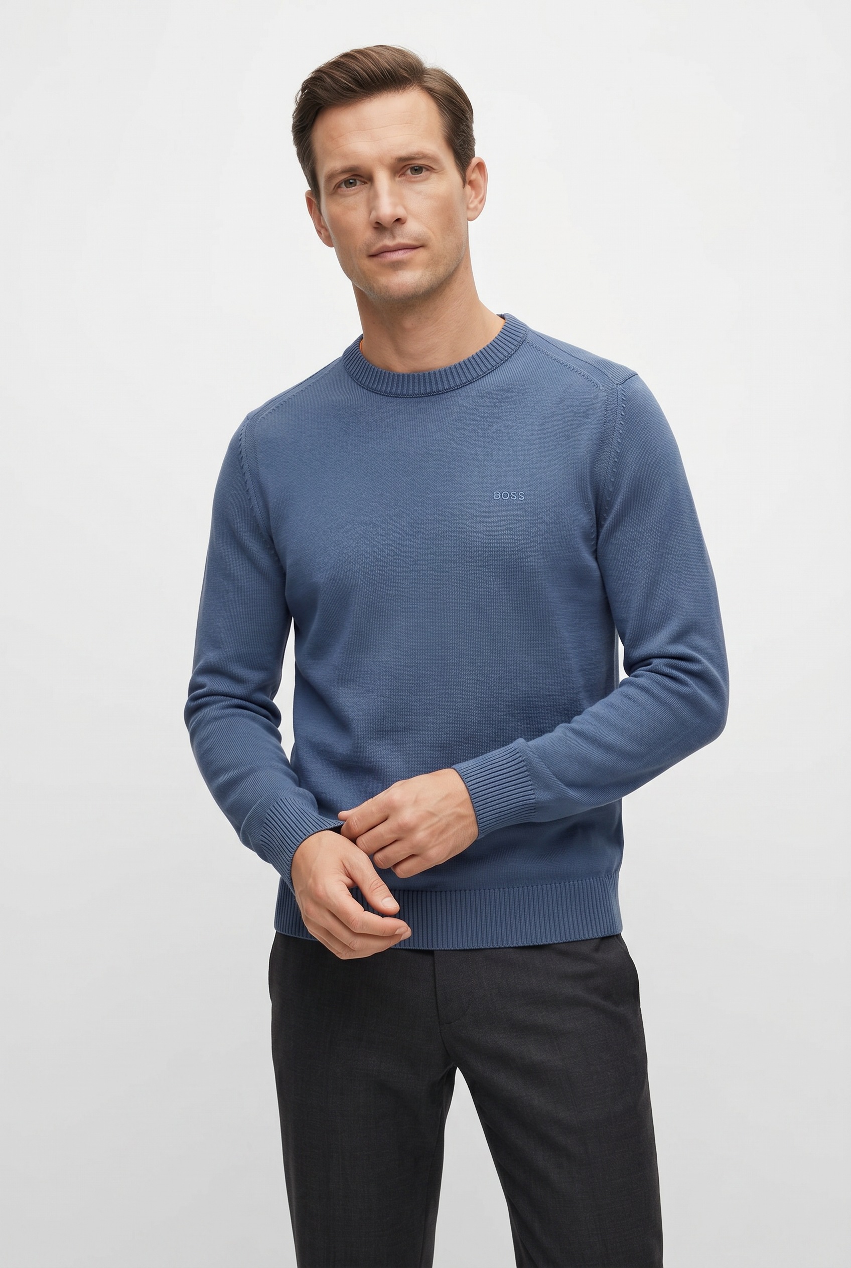 Image of BOSS ORANGE Strickpullover "Avac" mit Schurwolle
