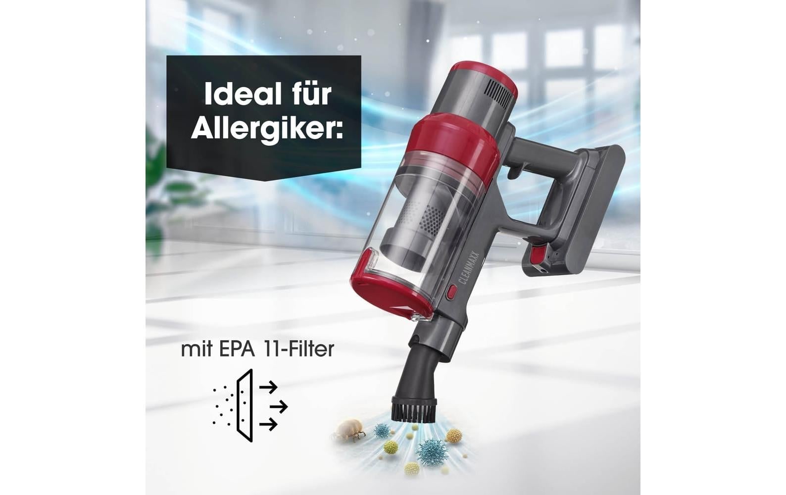 CLEANmaxx Akku-Hand-und Stielstaubsauger »22,2 V«
