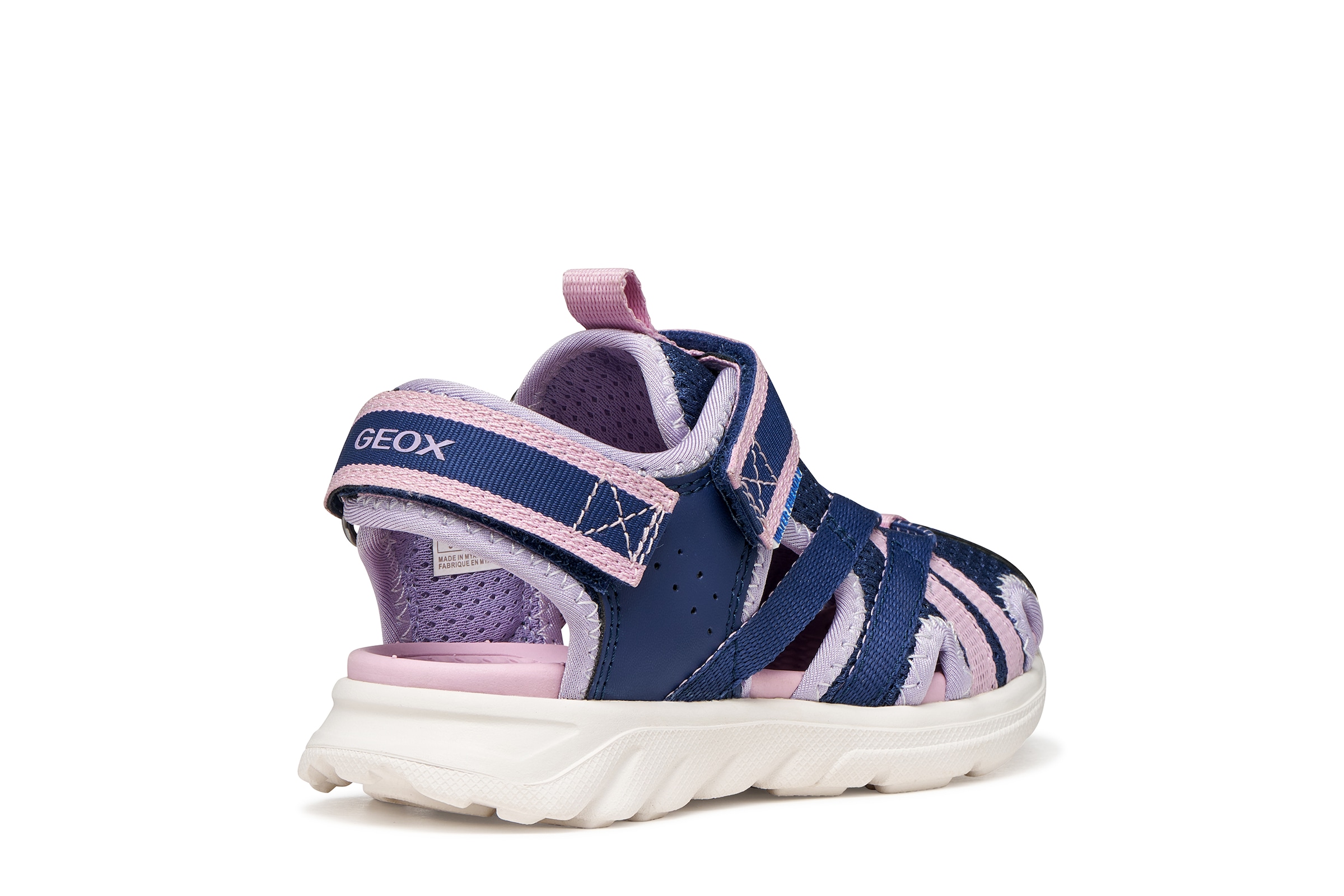 Geox Sandale »J SANDAL AIRADYUM GI«  mit Klettverschluss und Fersenriemen, Grössenschablone zum Download