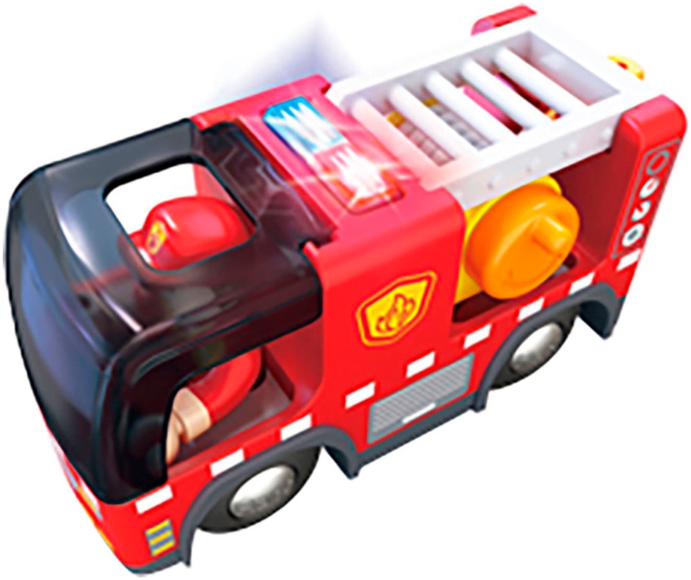 Hape Jouet pompier »Feuerwehrauto mit Sirene« mit Licht und Sound