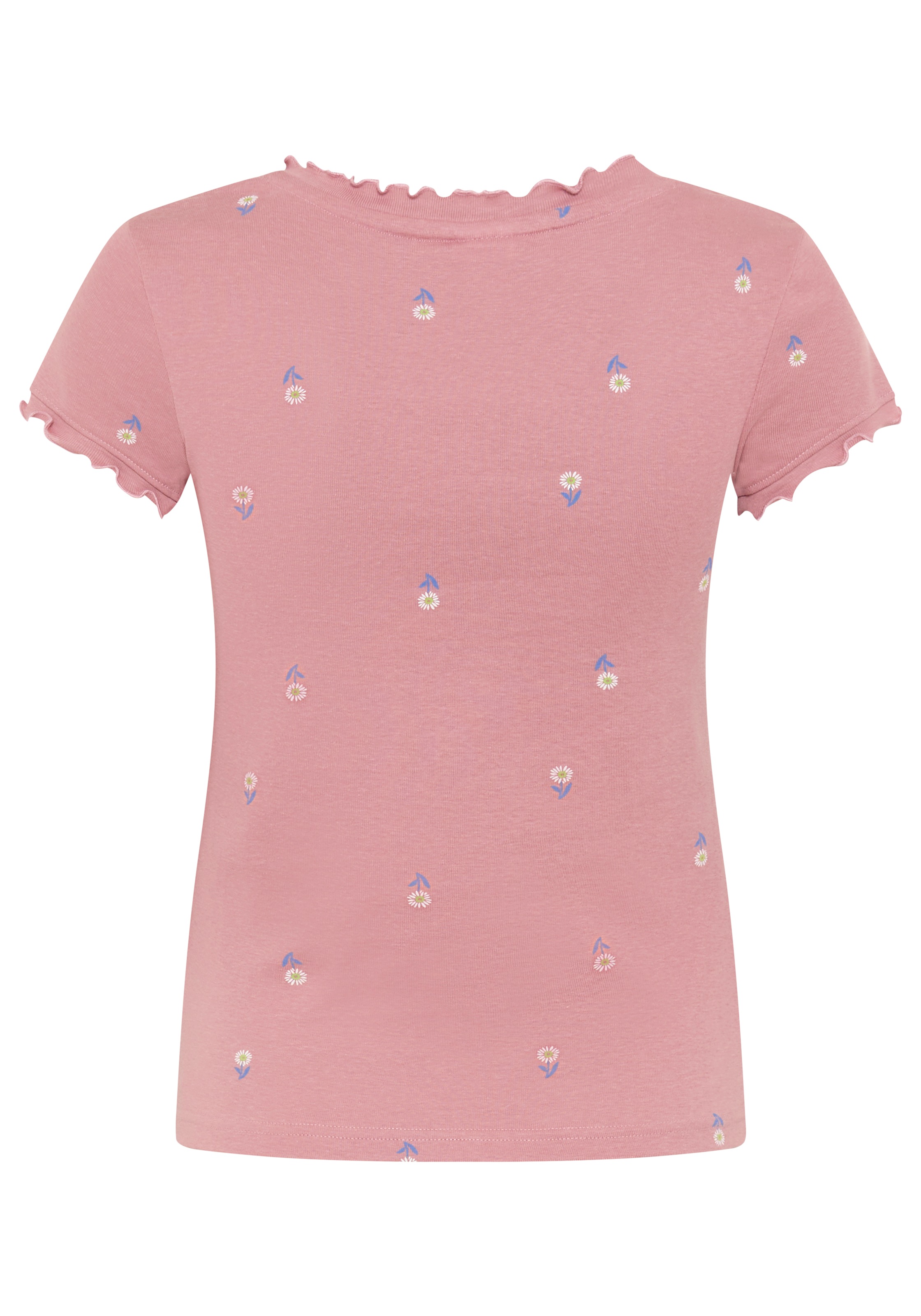 KangaROOS T-shirt à manches courtes kurzärmelig,  figurbetont,  aus Baumwolle