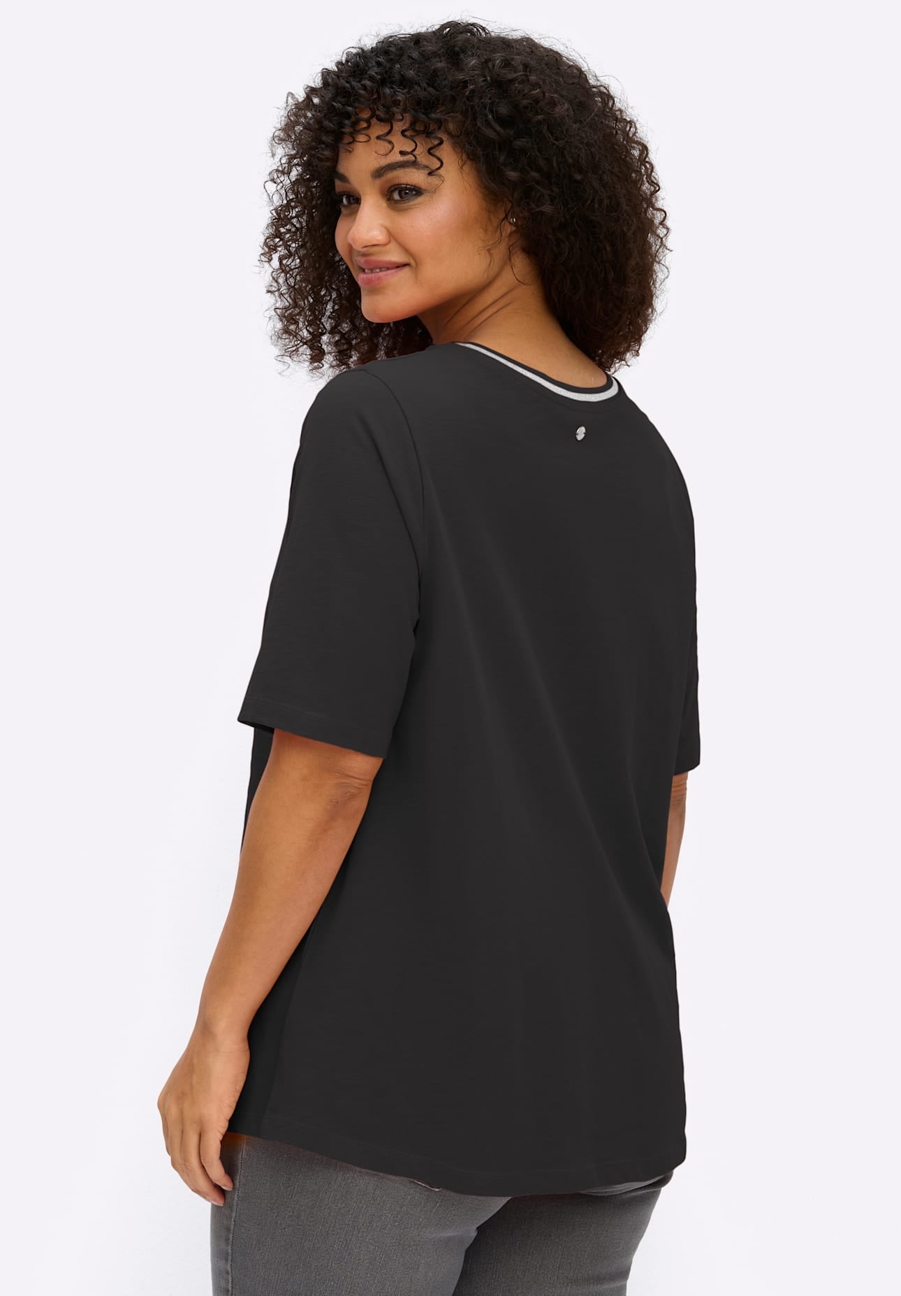Sheego T-shirt en V »Shirt« 1
