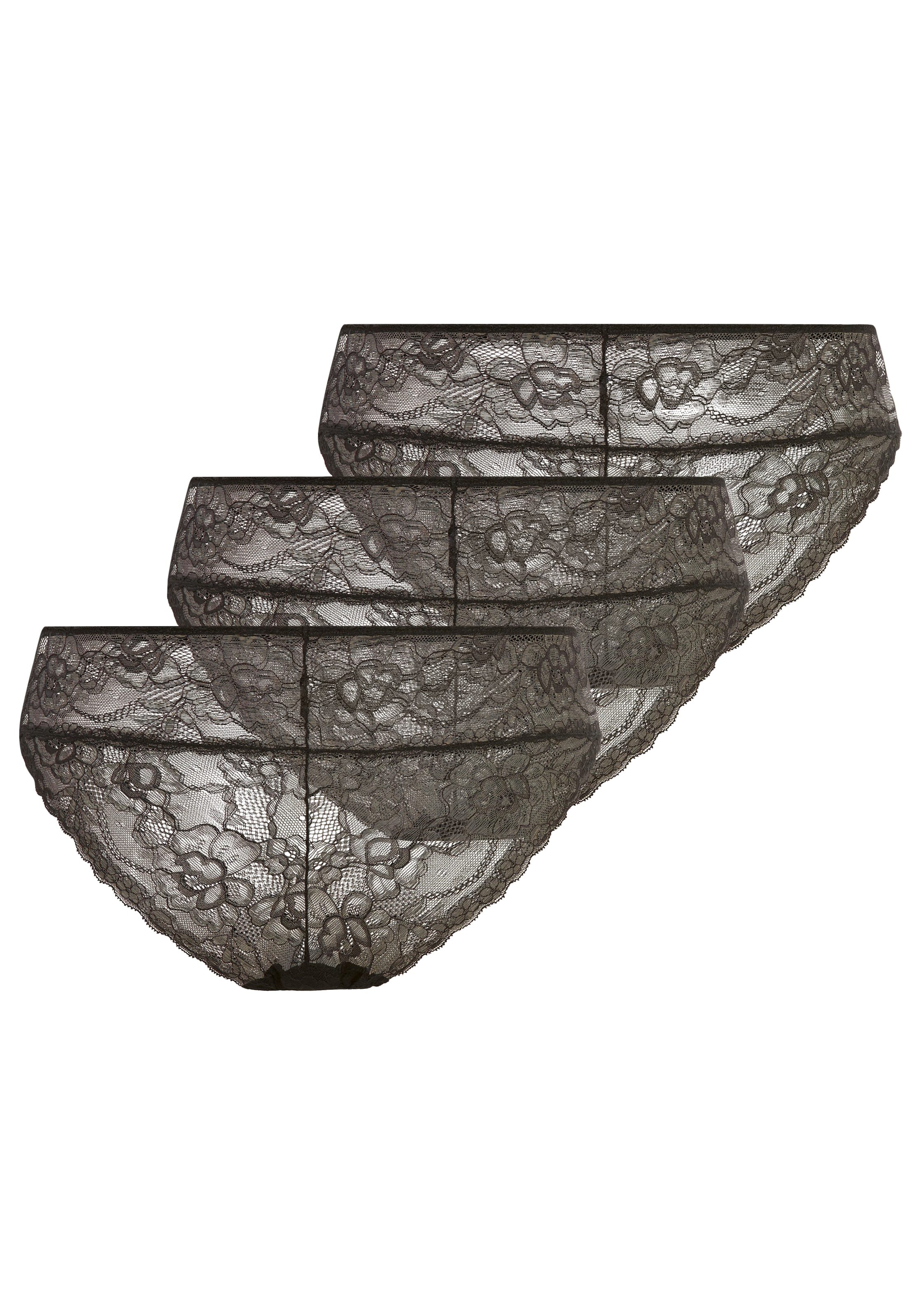 YSABEL MORA Midislip 3er Pack,  leicht, weich, zarte Spitze