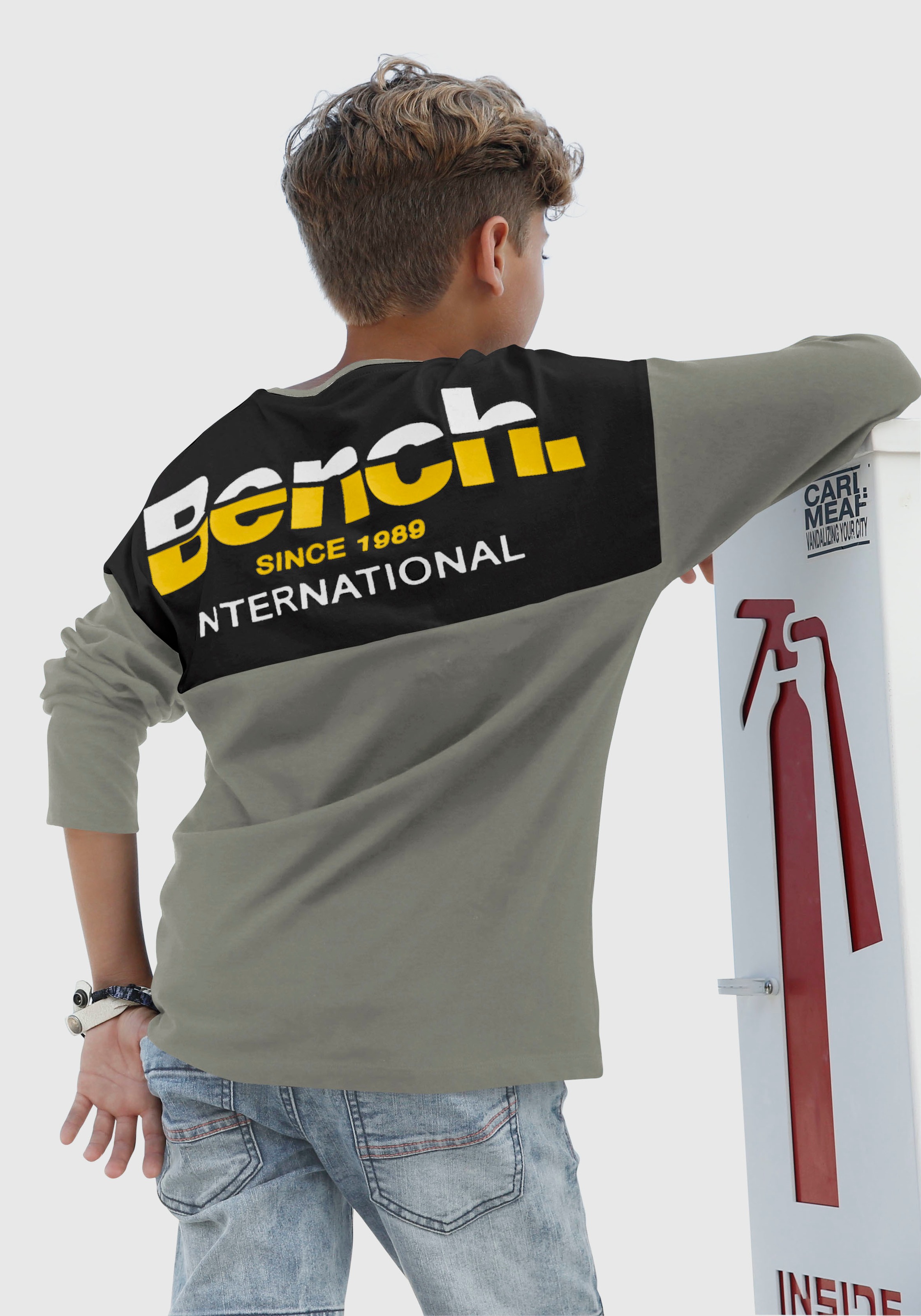 Image of Bench. Langarmshirt »mit überschnittener Schulter« bei Ackermann Versand Schweiz