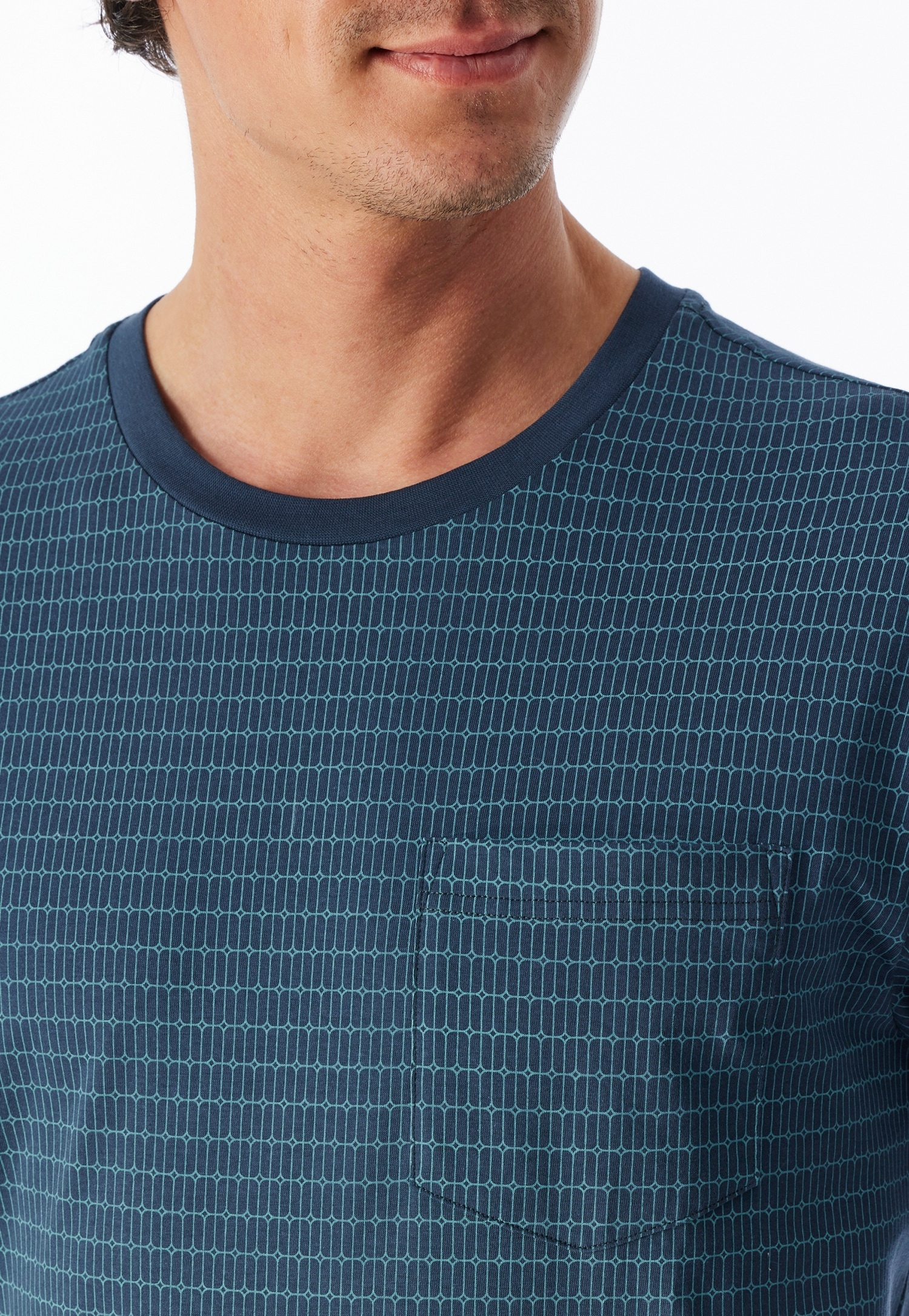 Schiesser Chemise de nuit »"Comfort Essentials"« Poche poitrine avec motif discret en all-over