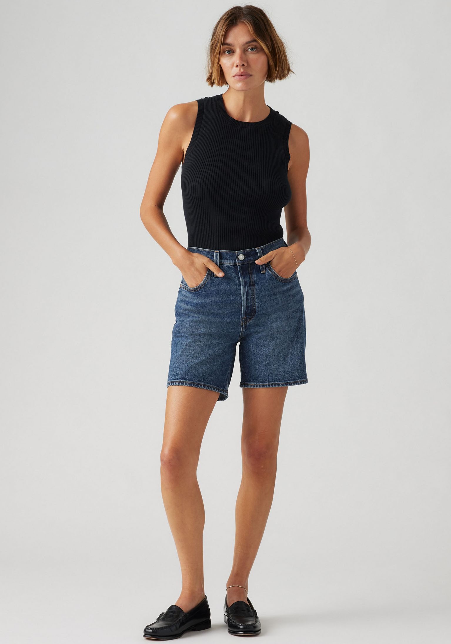 Levi's® Shorts »501MID THIGH SH«, Denim/Jeans in Baumwollqualität