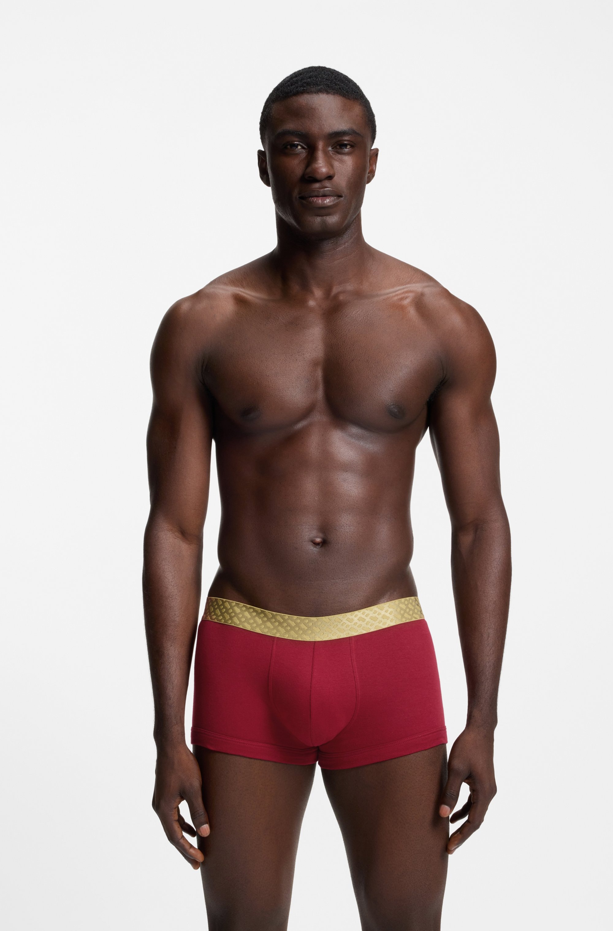 BOSS Tronc »2P Gold Mono« Neuheit, aus gerippter Baumwolle, enganliegend, kurzes Bein