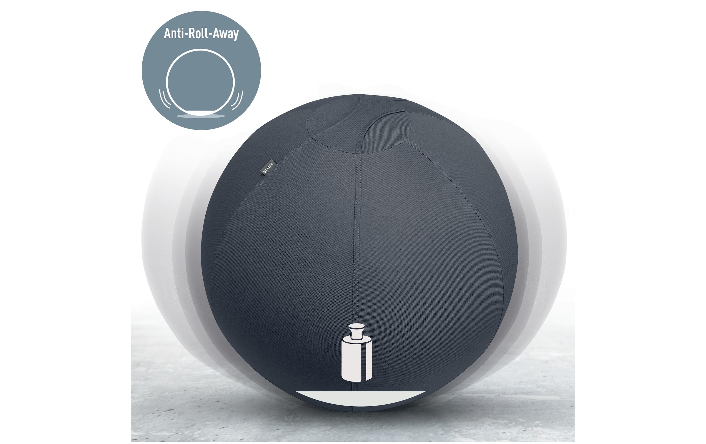 LEITZ Sitzball »Active 65 cm Dunkelgrau«