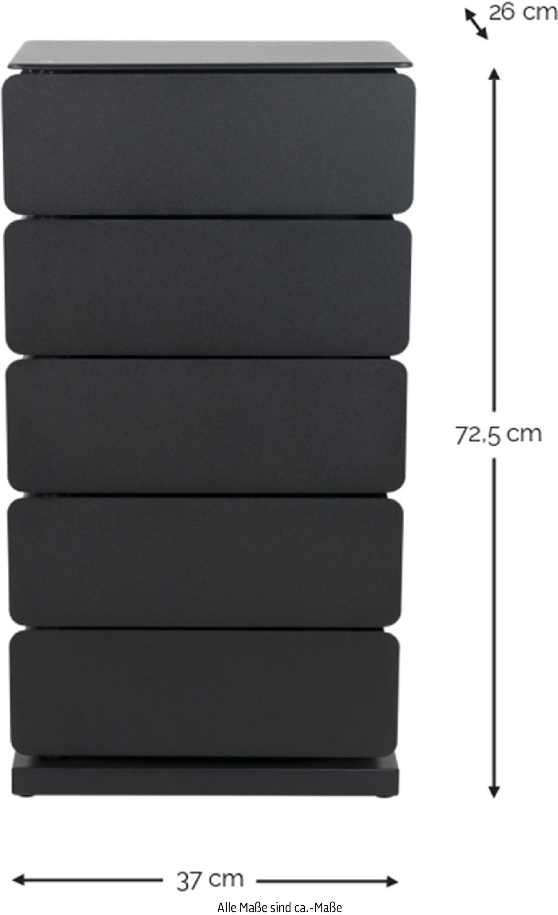 Spinder Design Commode »JOEY 5« Armoire à chaussures en acier et armoire de rangement en 1