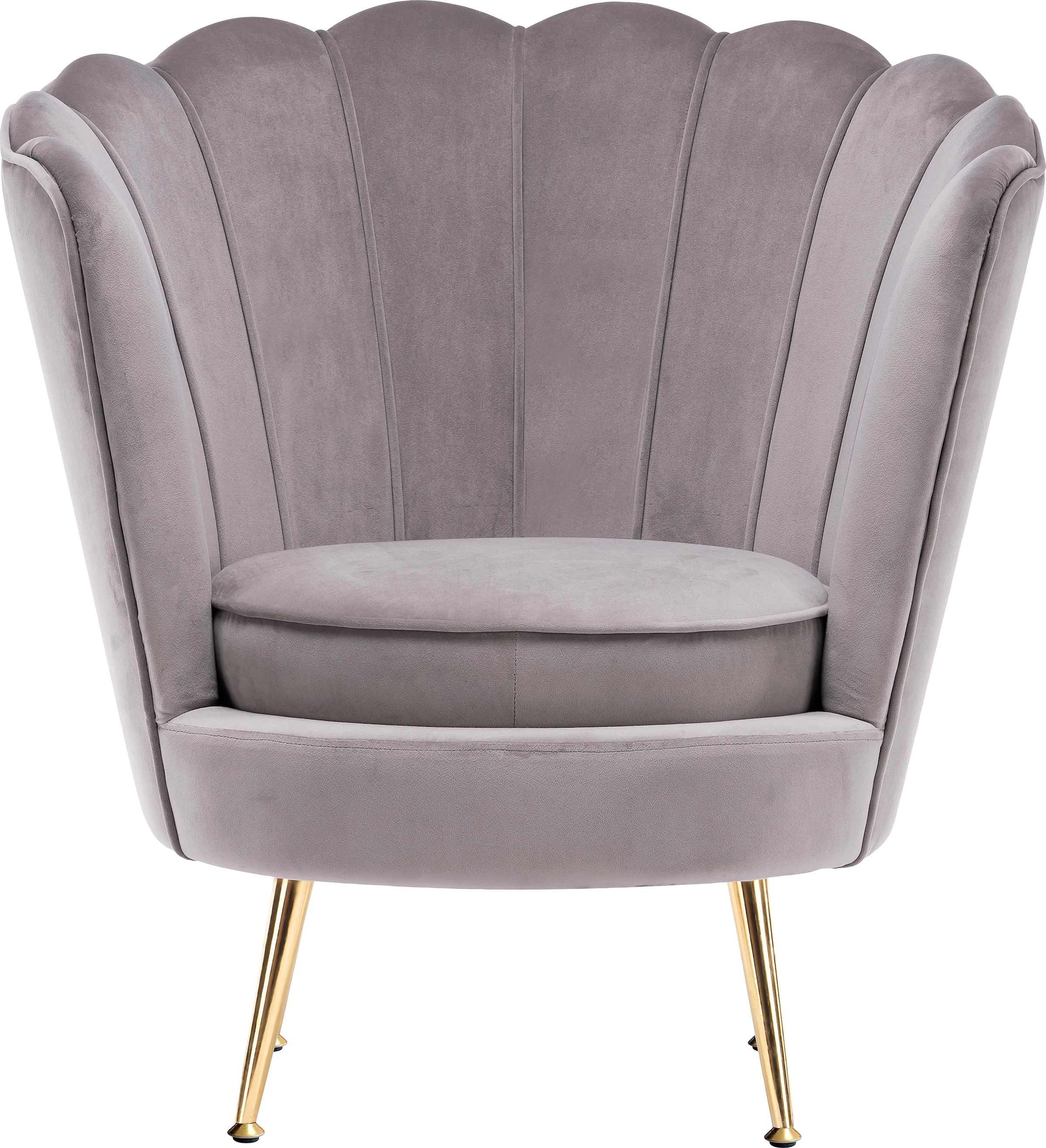 Image of Kayoom Sessel "Sofa Barbara 125, hochwertiger Velvet-Stoff mit samtweicher Haptik" 1 Stk. tlg. Angesagtes 1-Sitzer-Sofa, Mini Sofa, Möbelfüsse höhenverstellbar
